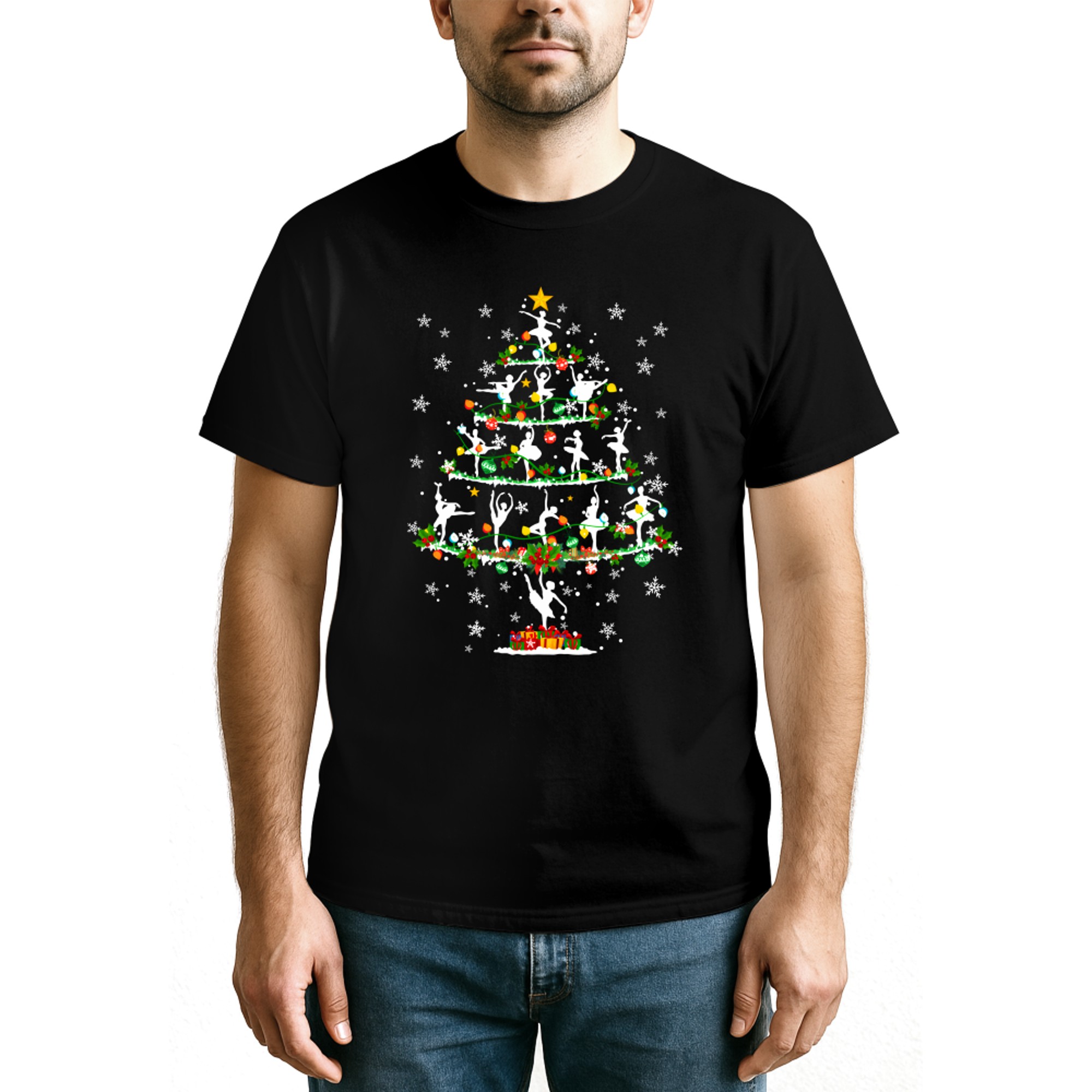 Ballet Dance Xmas Lighting Santa Ballet Dance Christmas Tree