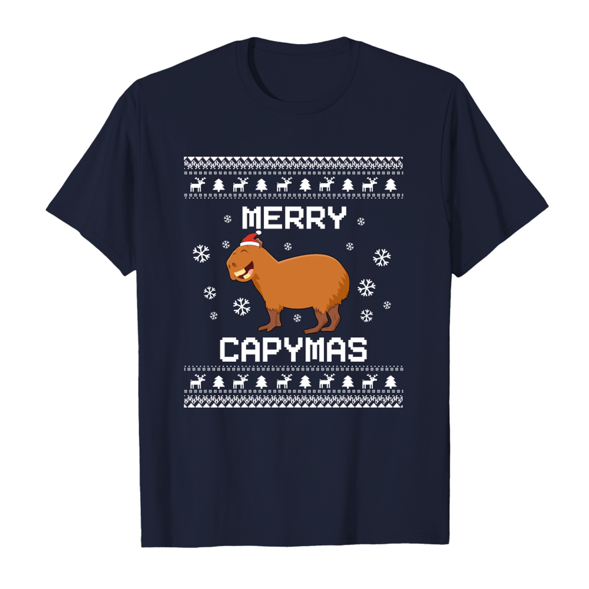 Capybara Lover Christmas Ugly Xmas Capybara Sweater Gift