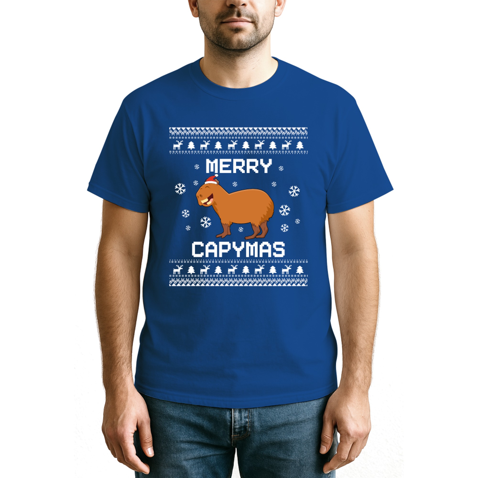 Capybara Lover Christmas Ugly Xmas Capybara Sweater Gift