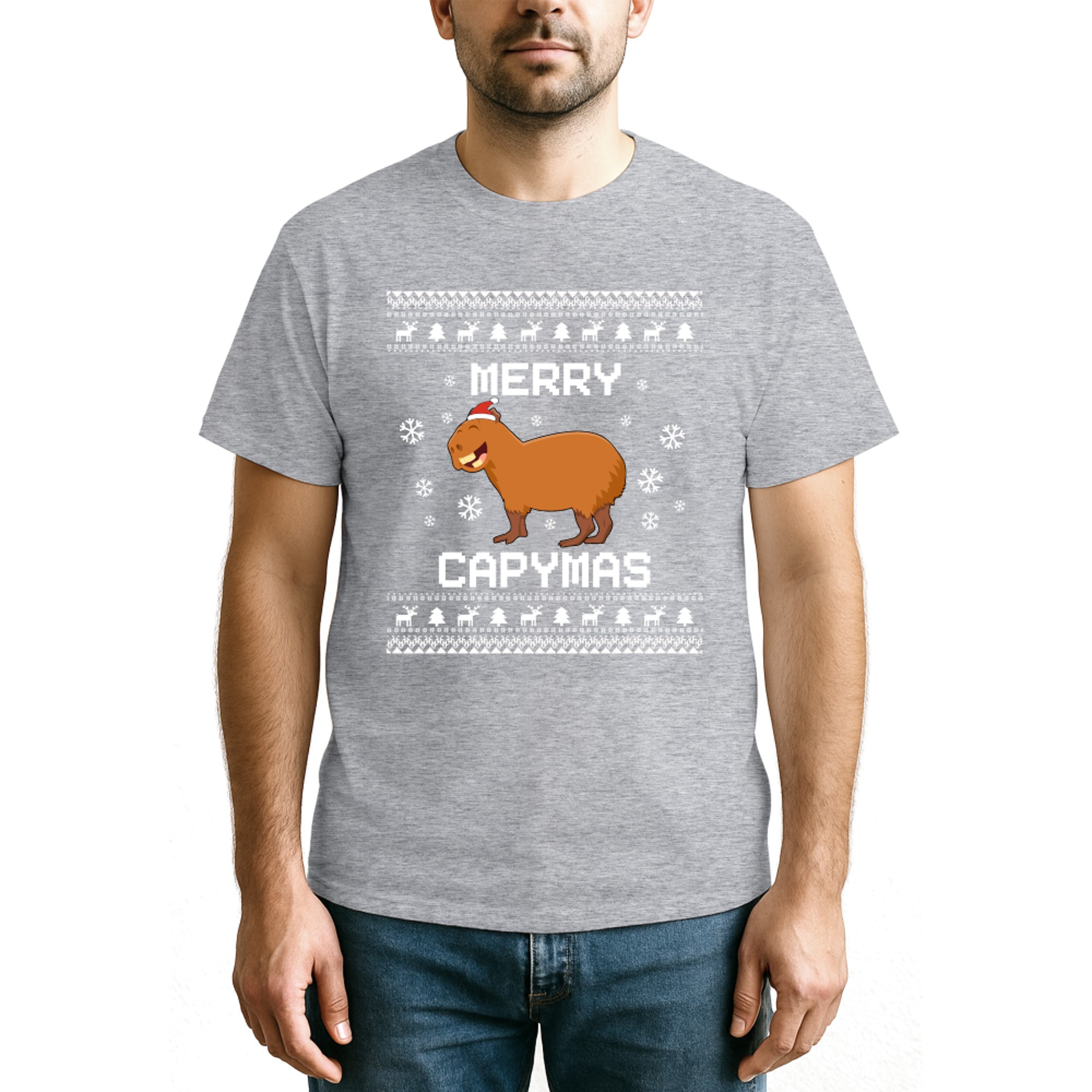 Capybara Lover Christmas Ugly Xmas Capybara Sweater Gift