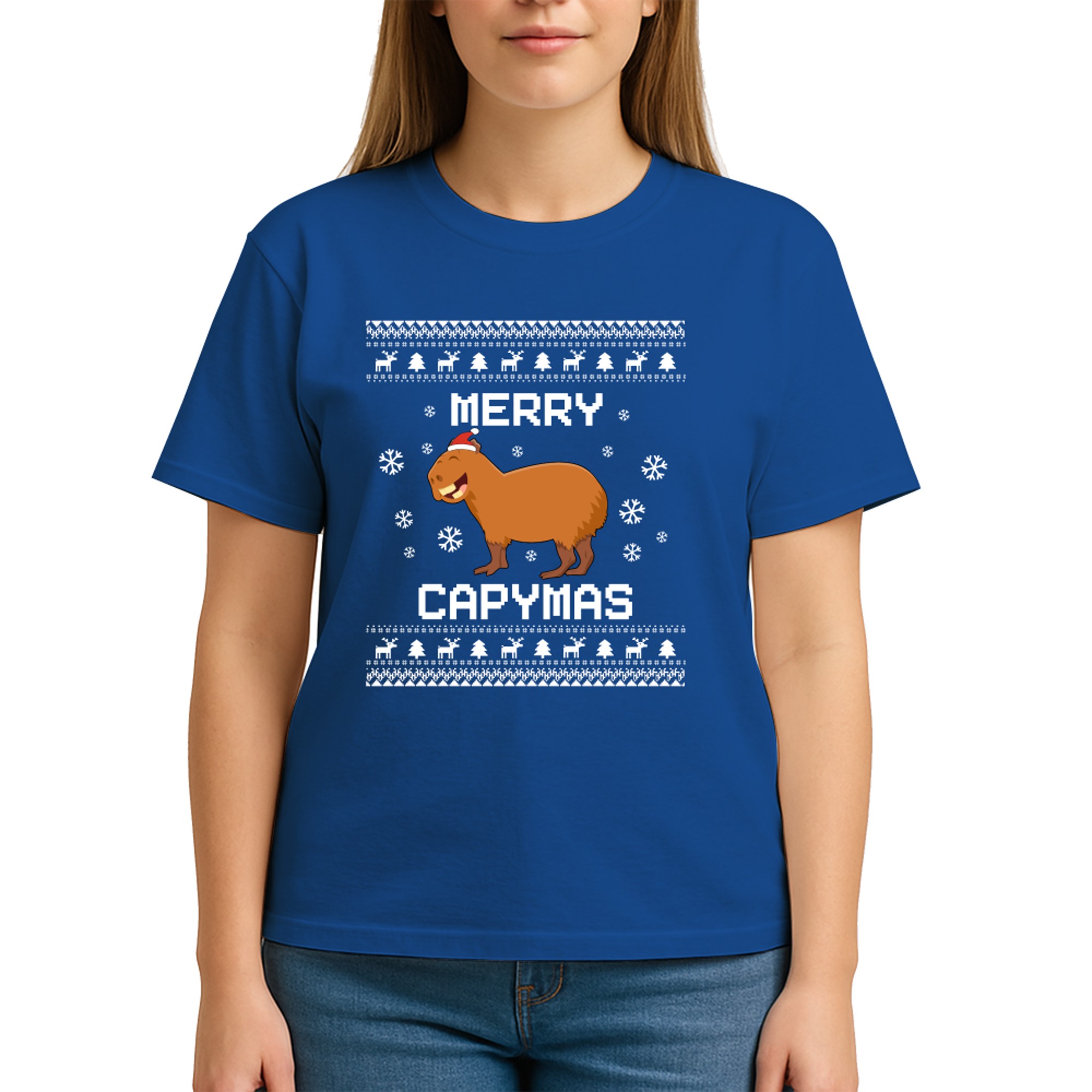 Capybara Lover Christmas Ugly Xmas Capybara Sweater Gift