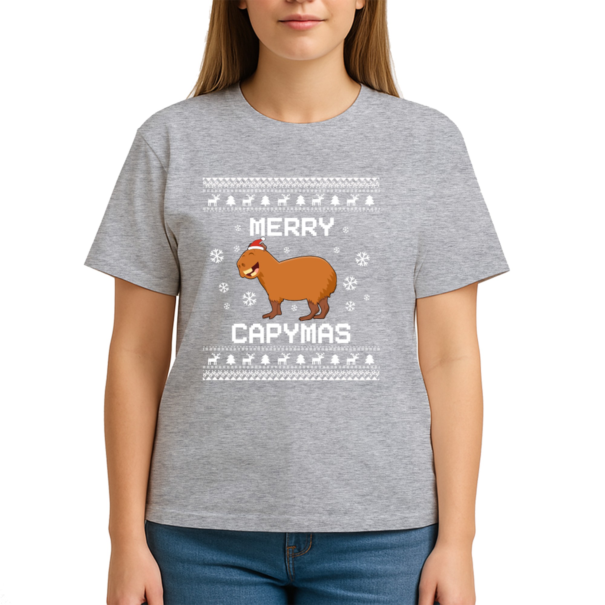 Capybara Lover Christmas Ugly Xmas Capybara Sweater Gift
