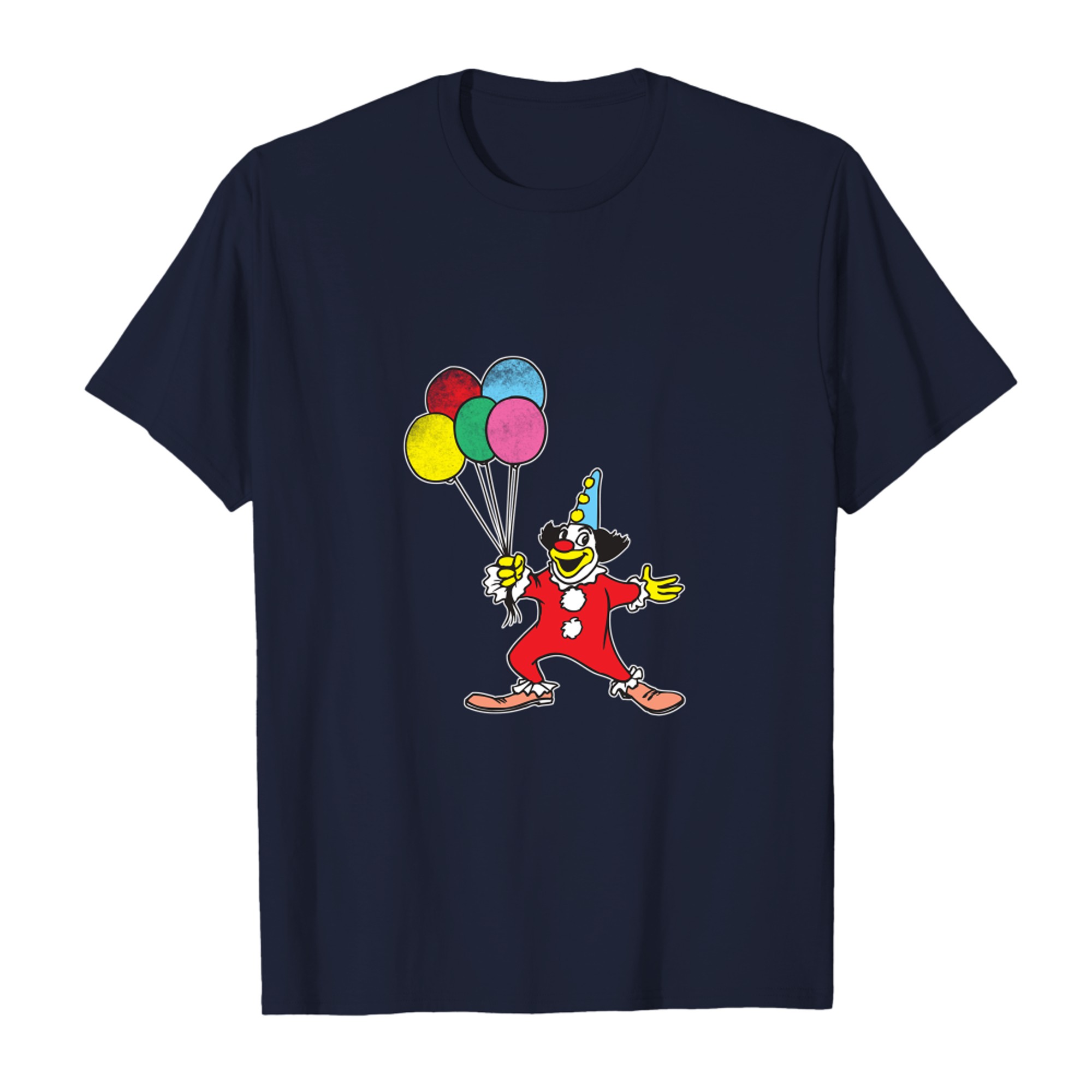 Clown mit Ballon Geburtstag Haloween Party Vintage Design Langarm