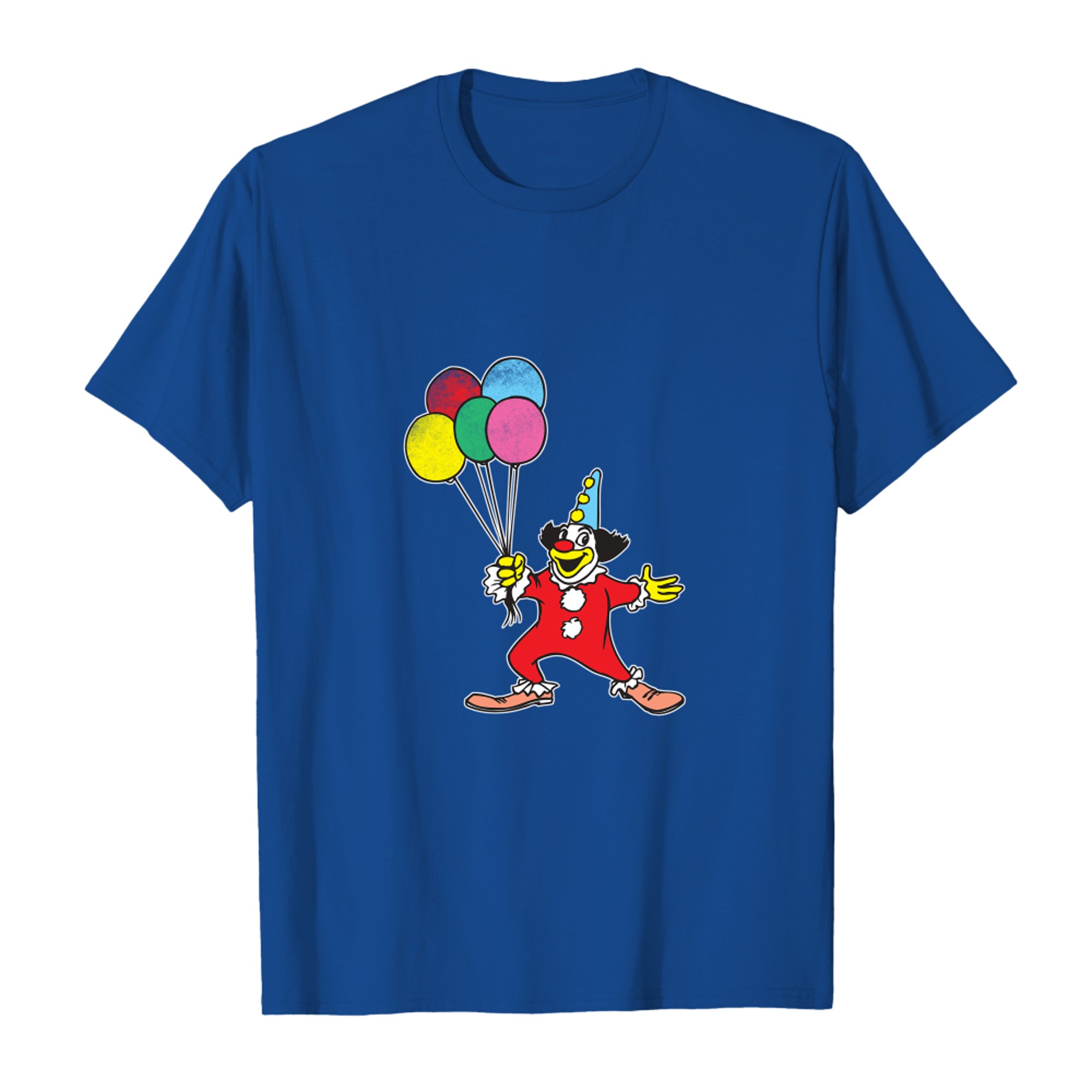 Clown mit Ballon Geburtstag Haloween Party Vintage Design Langarm