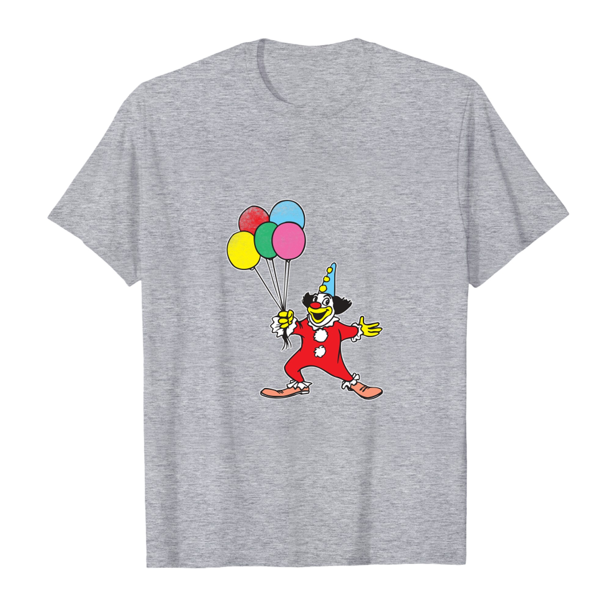 Clown mit Ballon Geburtstag Haloween Party Vintage Design Langarm