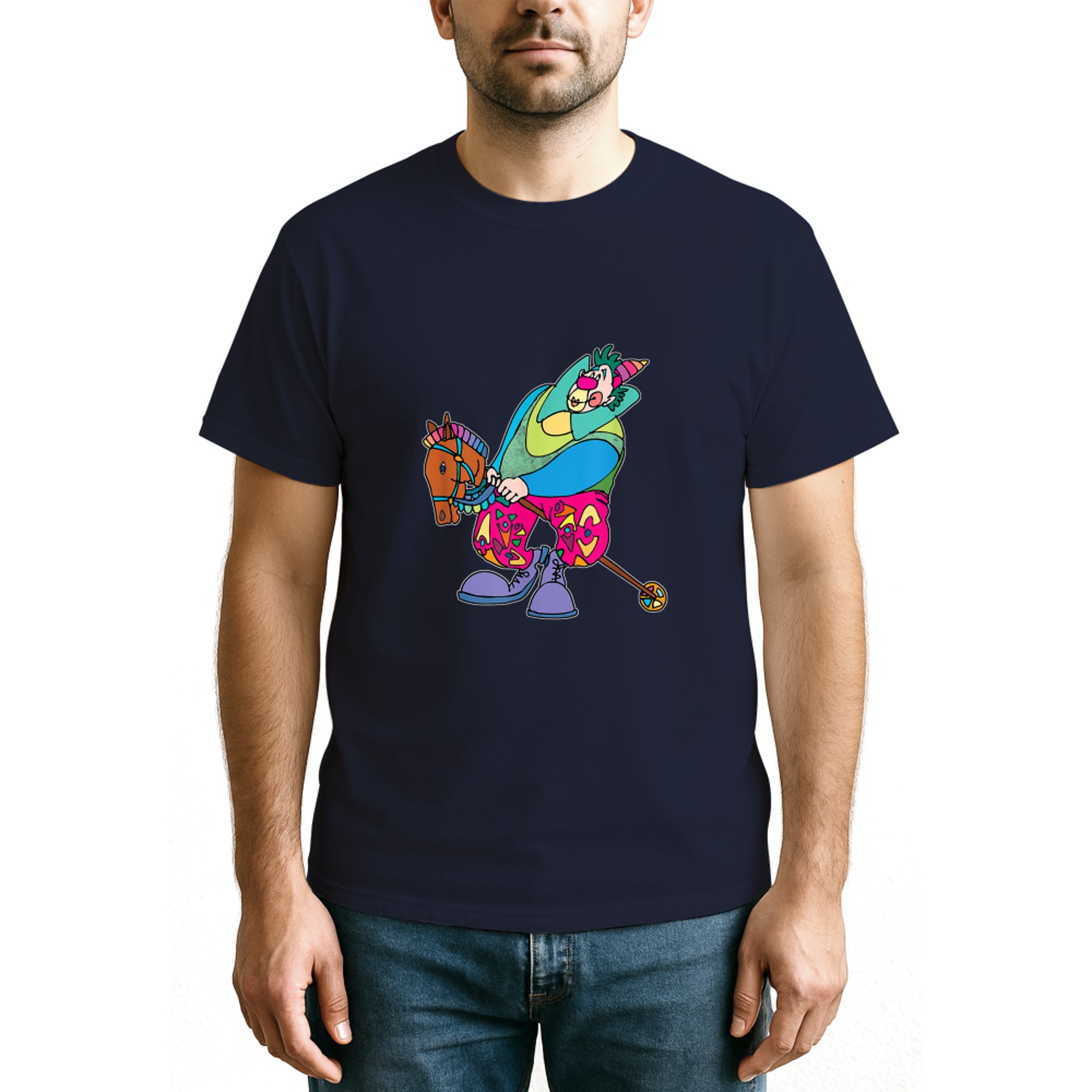 Clown mit Ballon Geburtstag Haloween Party Vintage Design