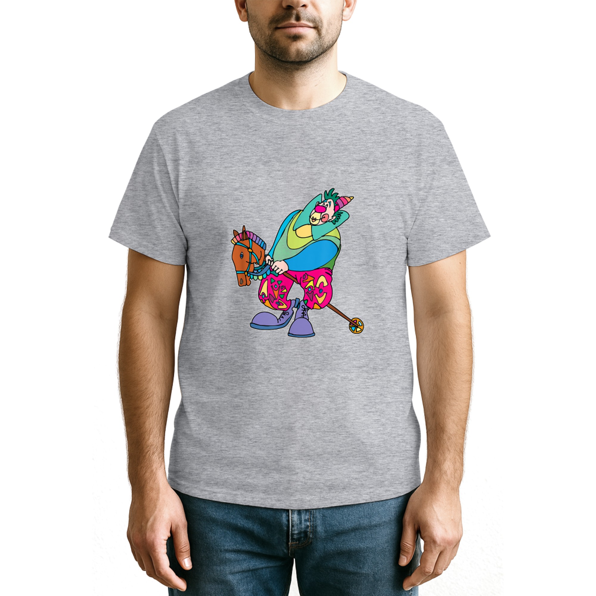 Clown mit Ballon Geburtstag Haloween Party Vintage Design