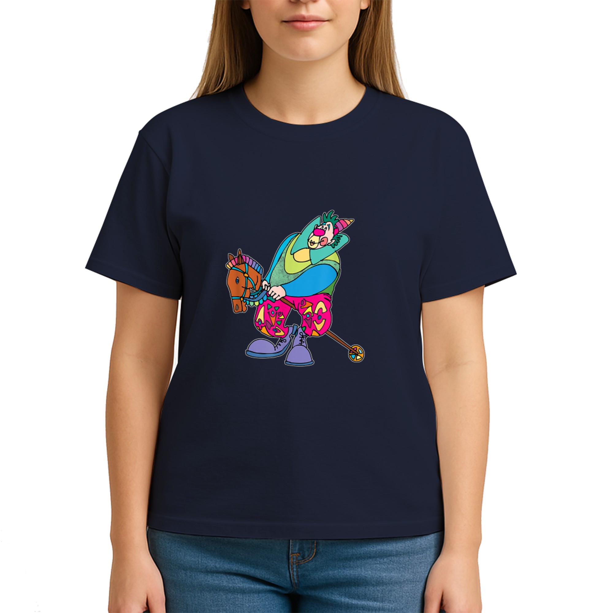 Clown mit Ballon Geburtstag Haloween Party Vintage Design