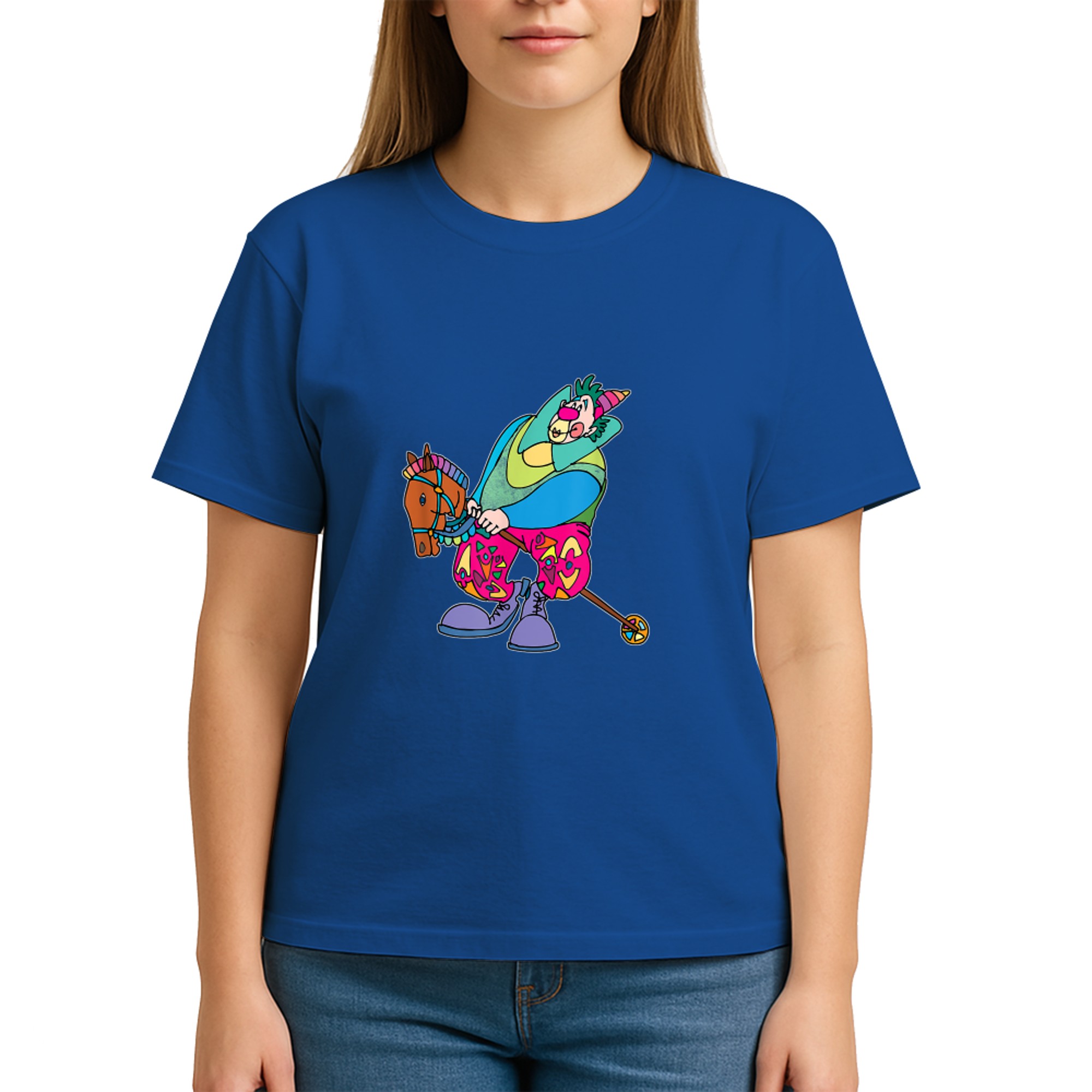 Clown mit Ballon Geburtstag Haloween Party Vintage Design