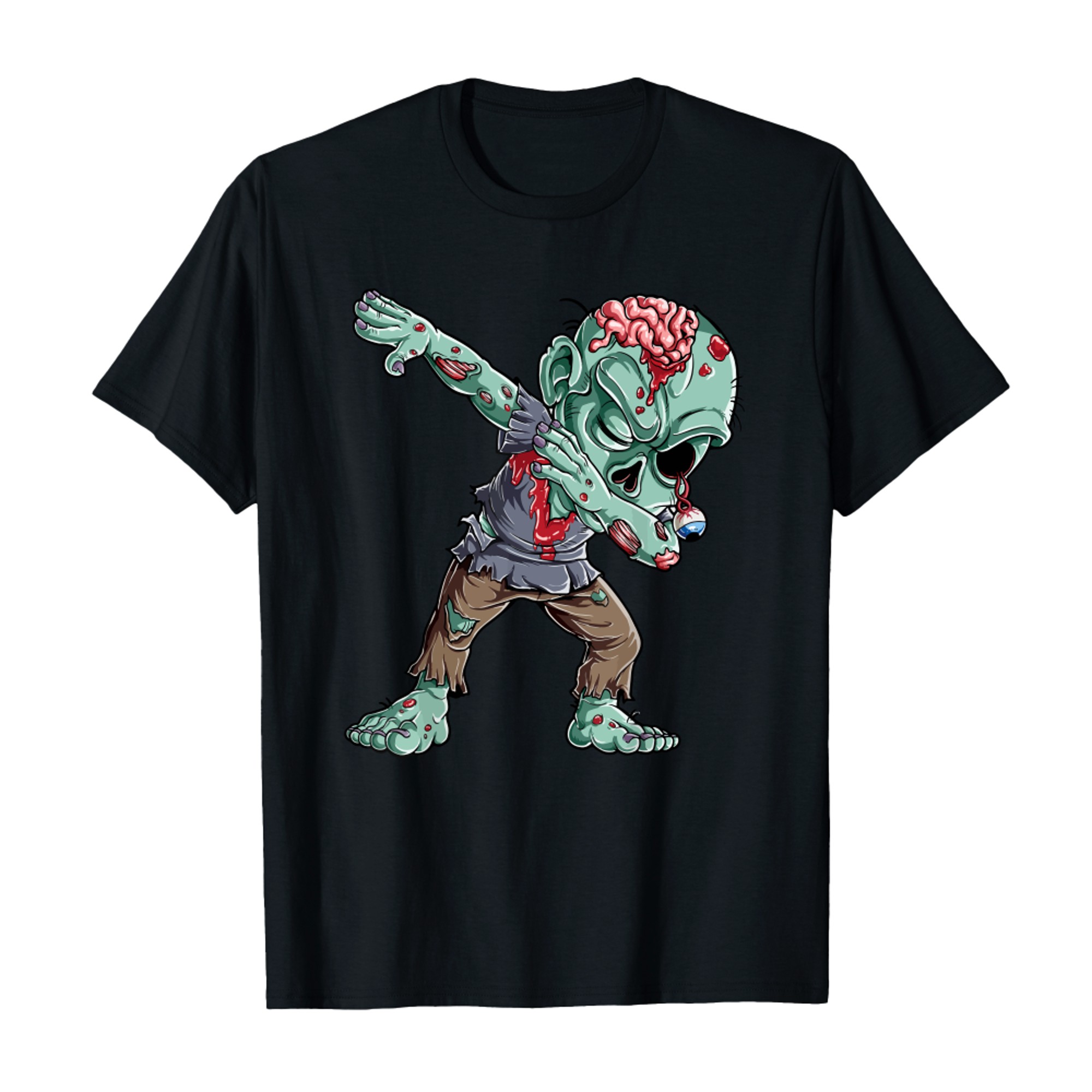 Dabbing Zombie  Halloween Boys Kids Dab Funny Zombies (1)