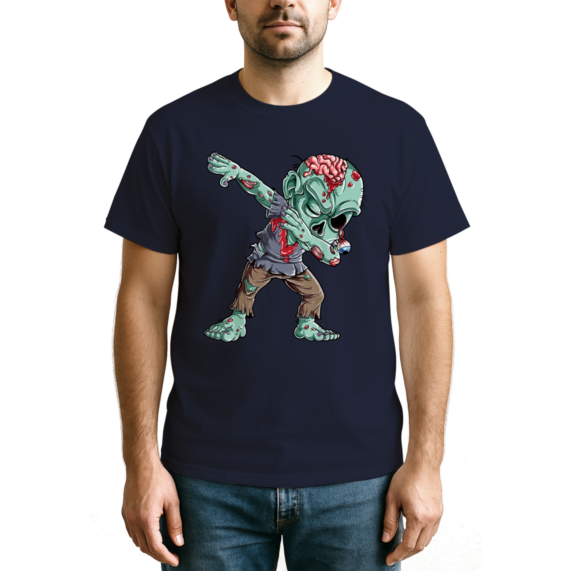 Dabbing Zombie  Halloween Boys Kids Dab Funny Zombies (1)