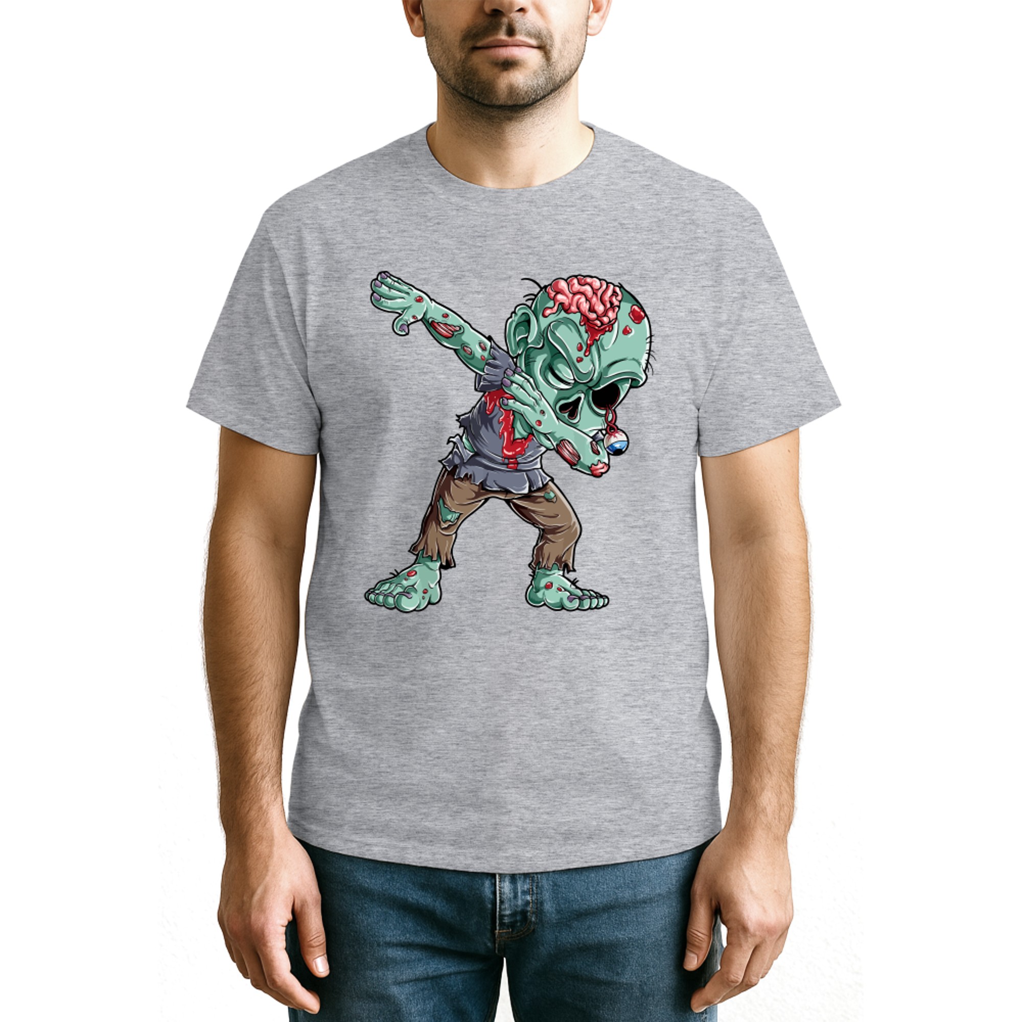 Dabbing Zombie  Halloween Boys Kids Dab Funny Zombies (1)