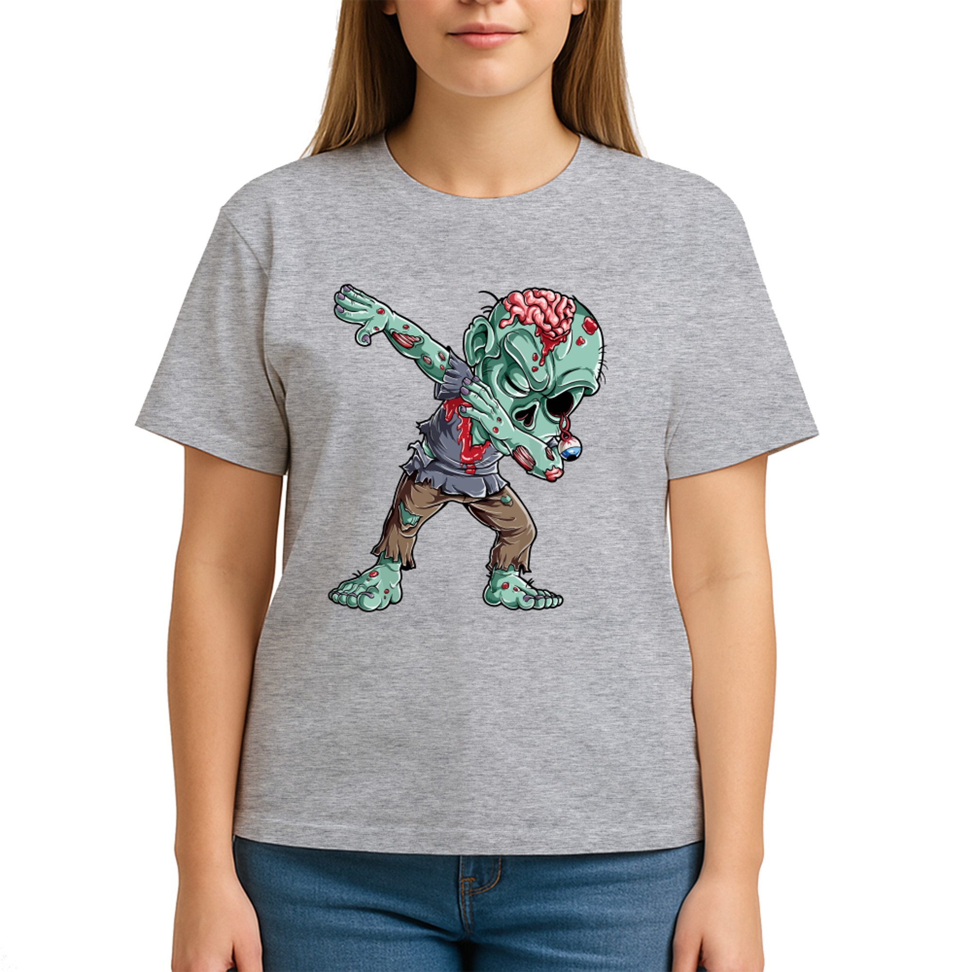 Dabbing Zombie  Halloween Boys Kids Dab Funny Zombies (1)