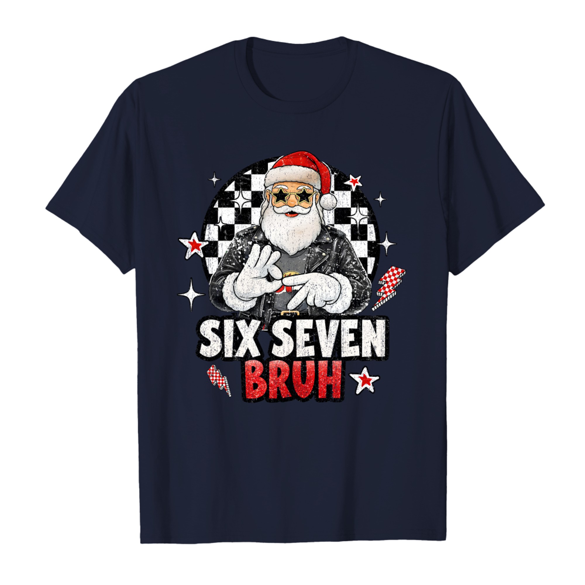 Funny Santa Six Seven Bruh Meme Christmas