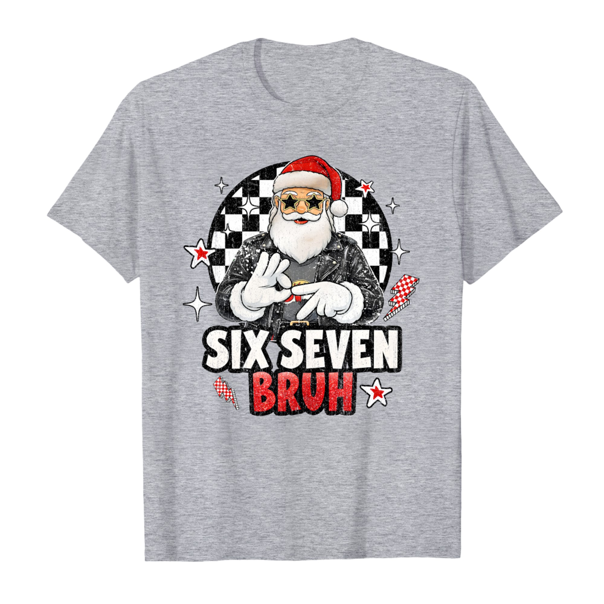 Funny Santa Six Seven Bruh Meme Christmas