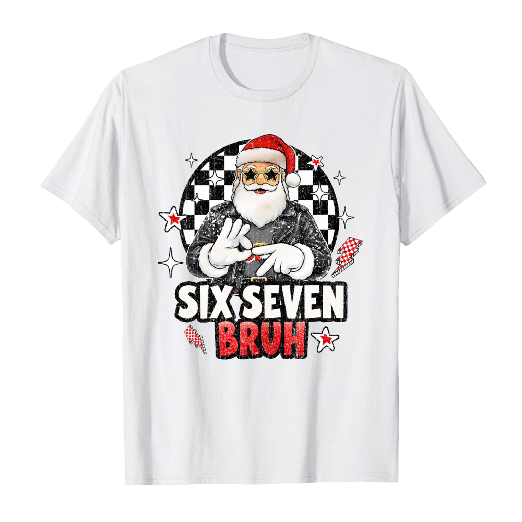 Funny Santa Six Seven Bruh Meme Christmas