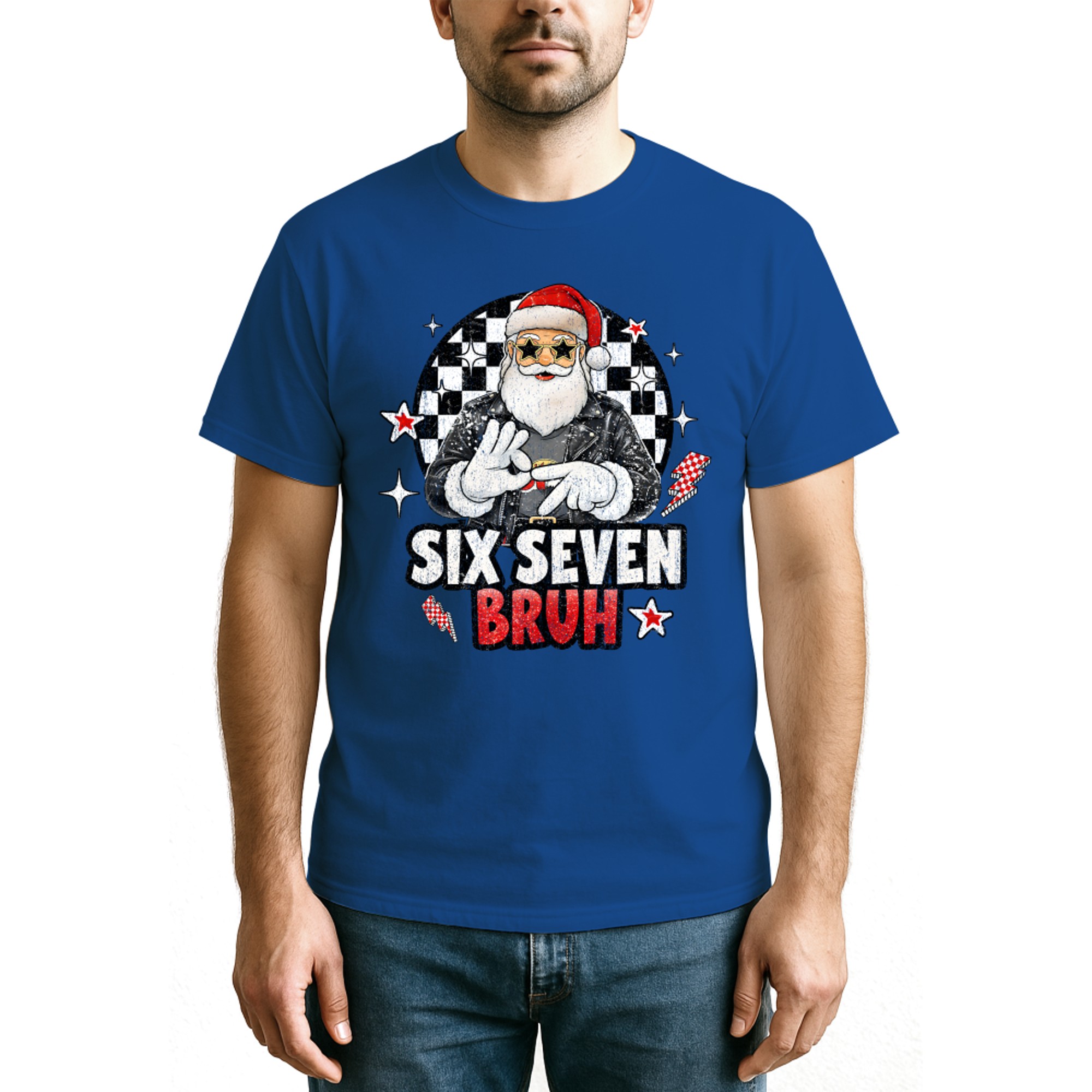 Funny Santa Six Seven Bruh Meme Christmas