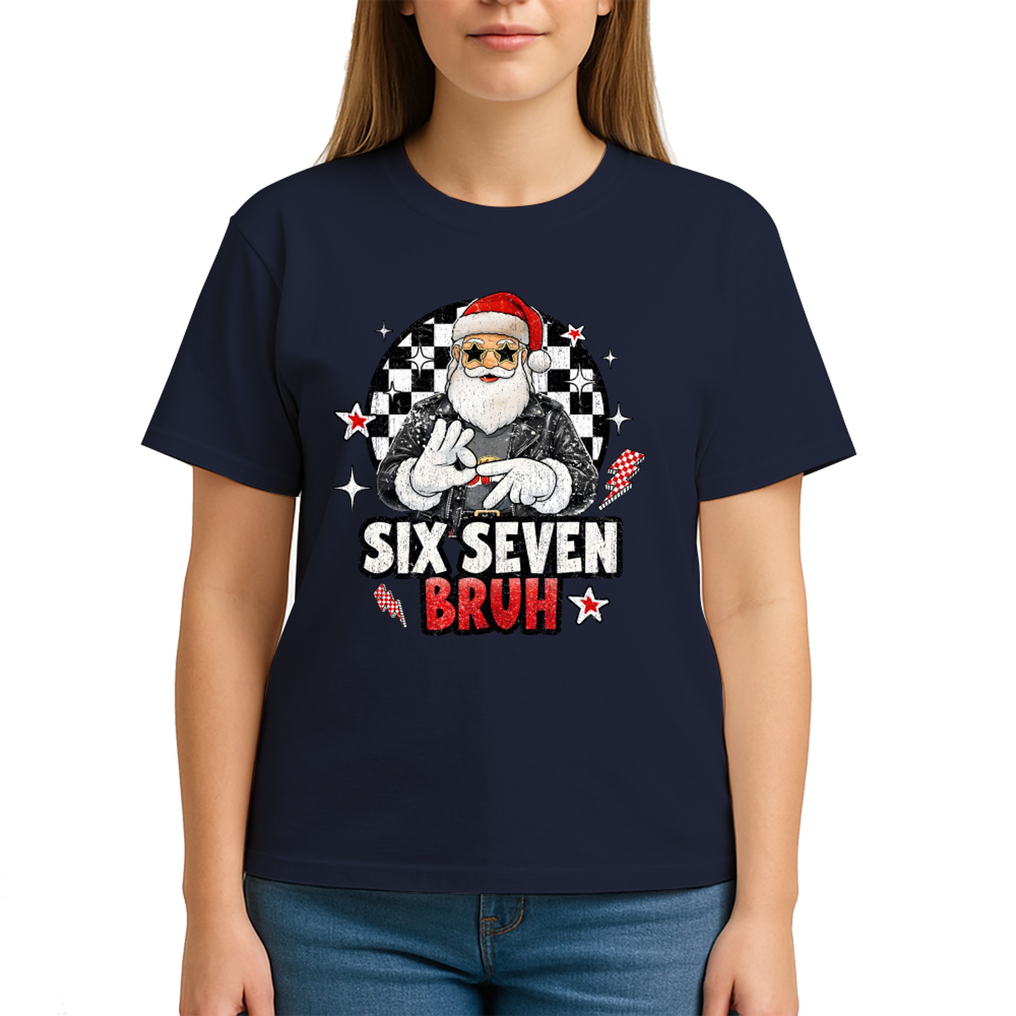 Funny Santa Six Seven Bruh Meme Christmas