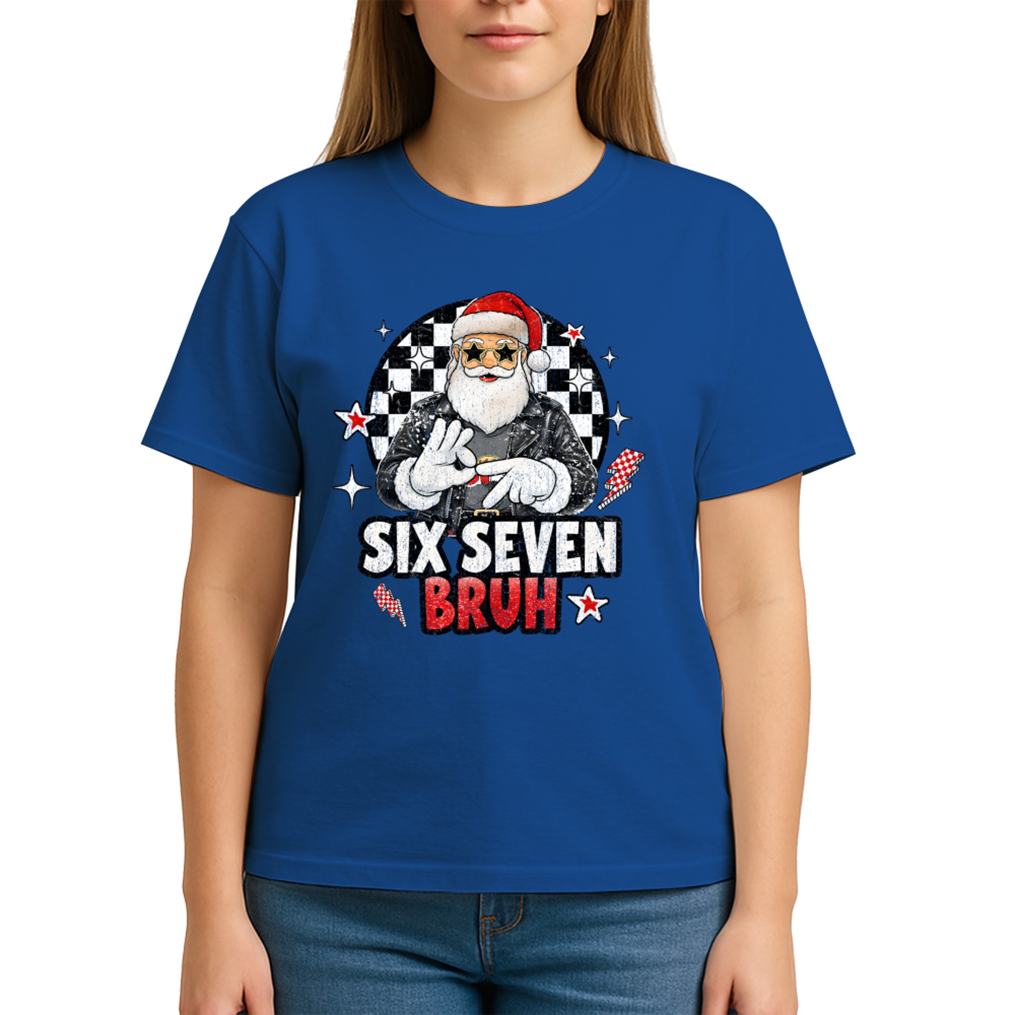 Funny Santa Six Seven Bruh Meme Christmas