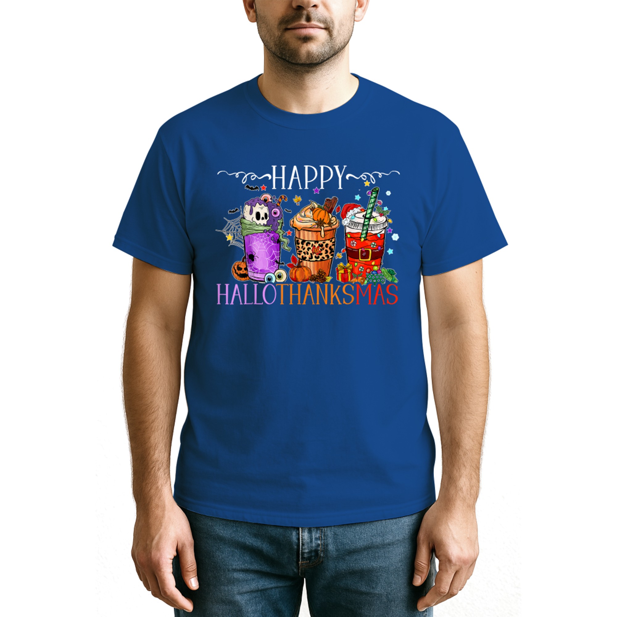 Happy Hallothanksmas Halloween Thanksgiving Christmas