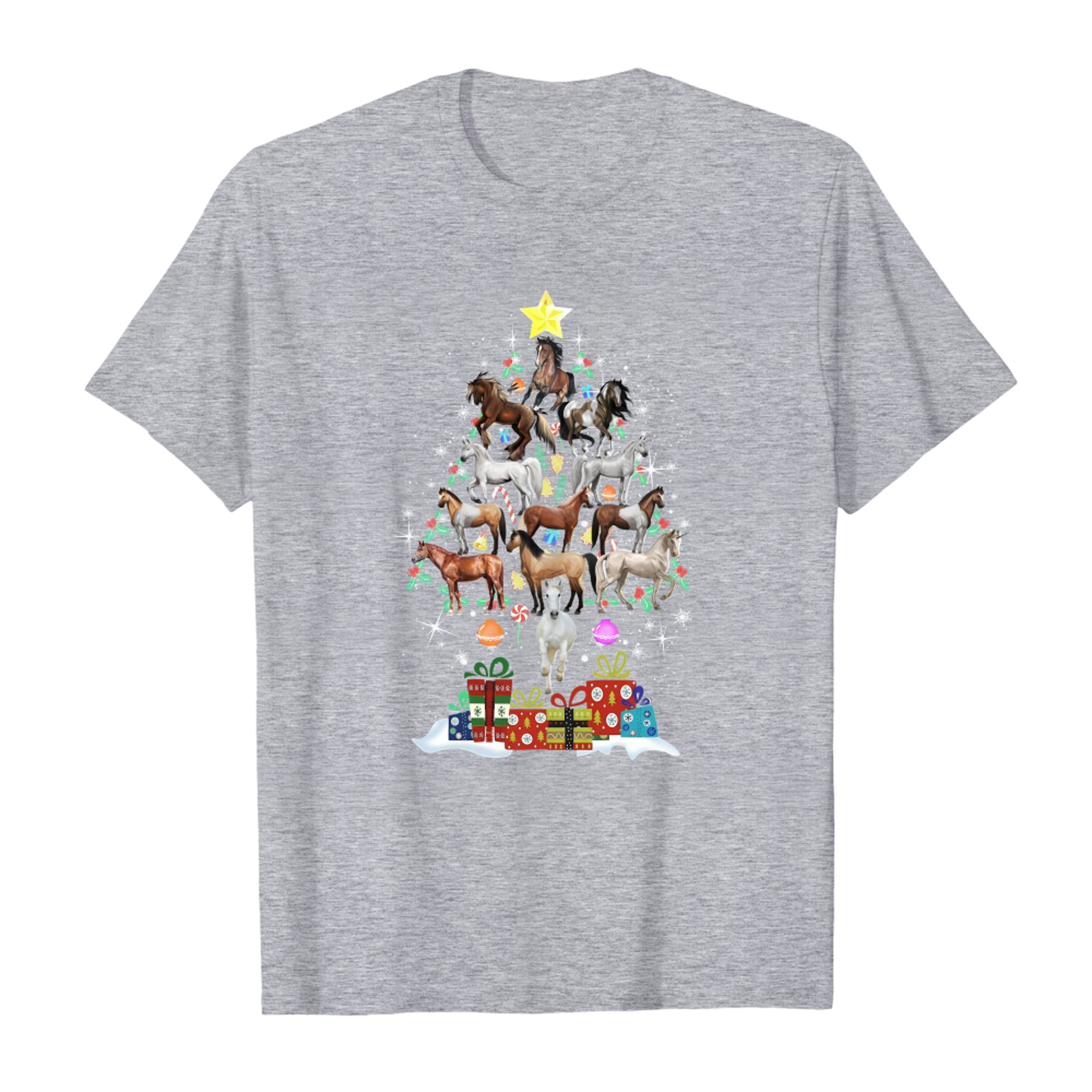 Horse Pine Tree Merry Christmas copy