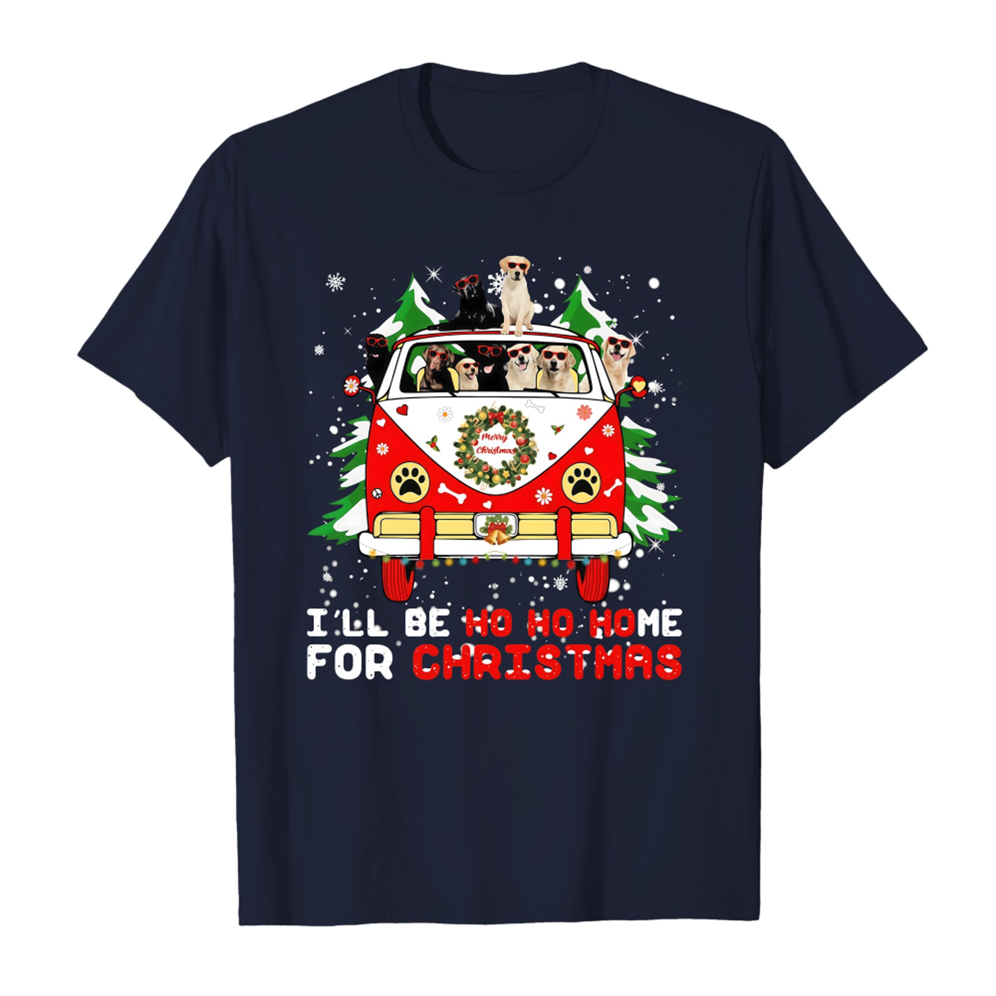 I_ll Be Ho Ho Home for Christmas Labradors