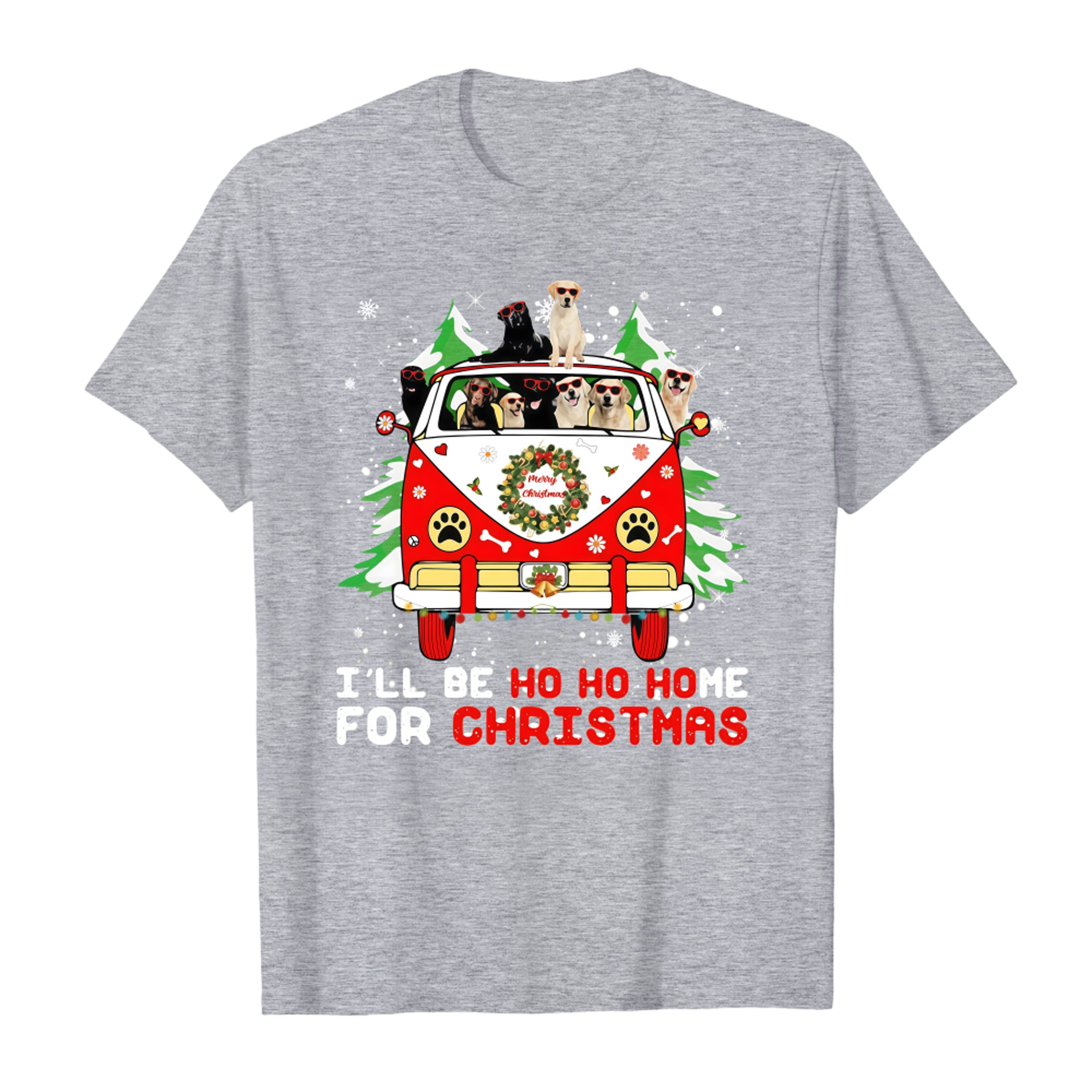 I_ll Be Ho Ho Home for Christmas Labradors