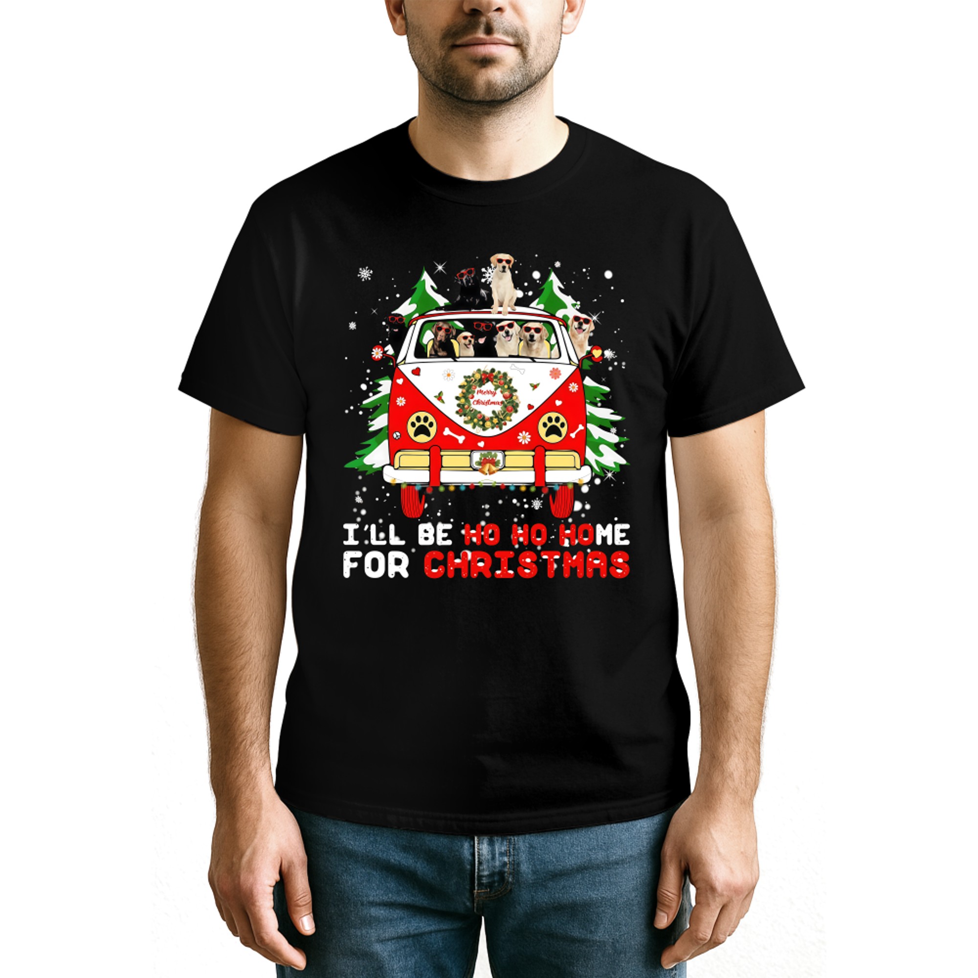 I_ll Be Ho Ho Home for Christmas Labradors