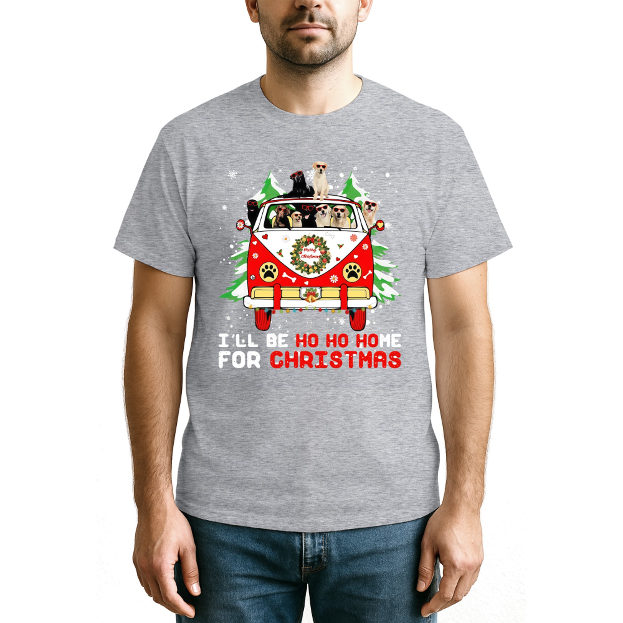 I_ll Be Ho Ho Home for Christmas Labradors