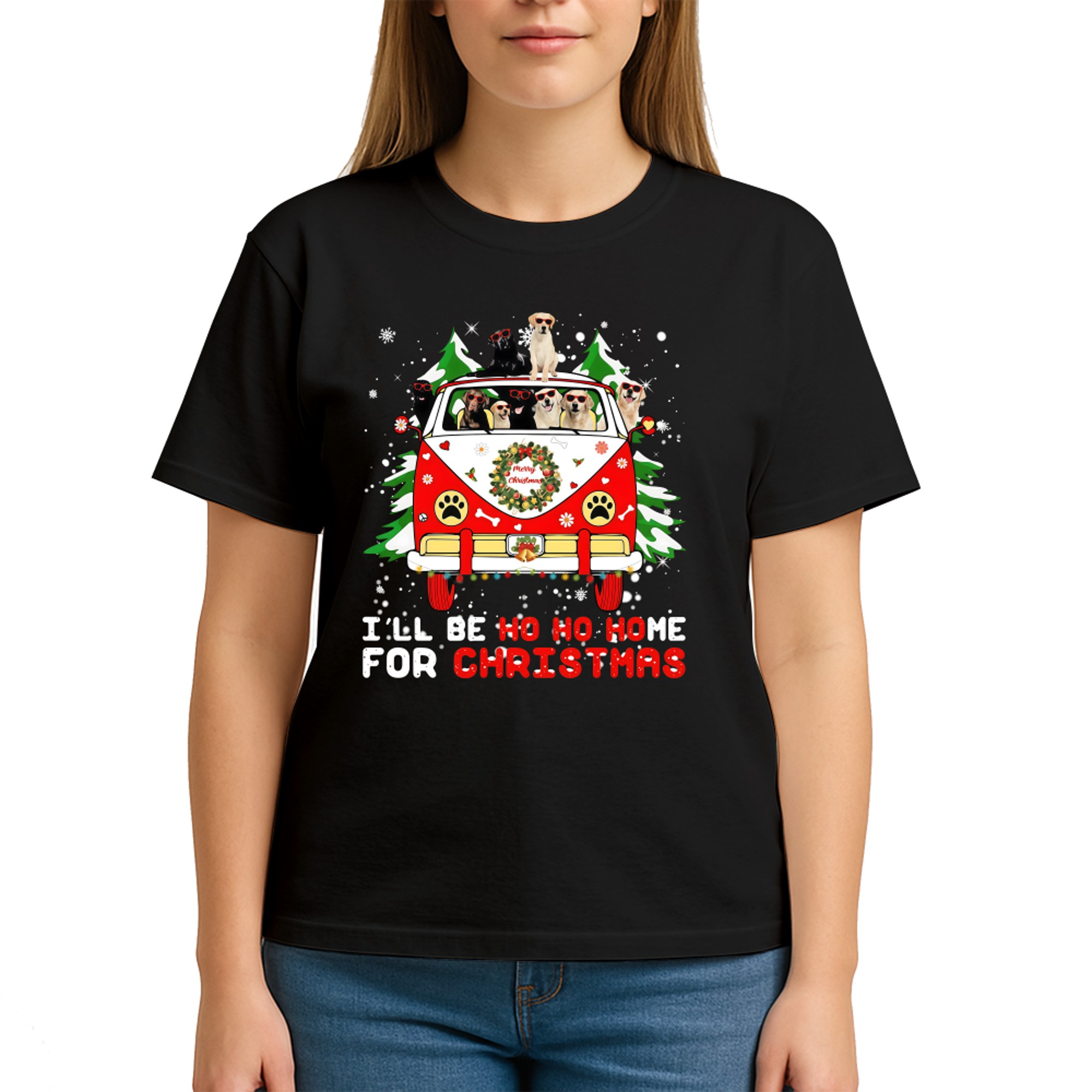 I_ll Be Ho Ho Home for Christmas Labradors