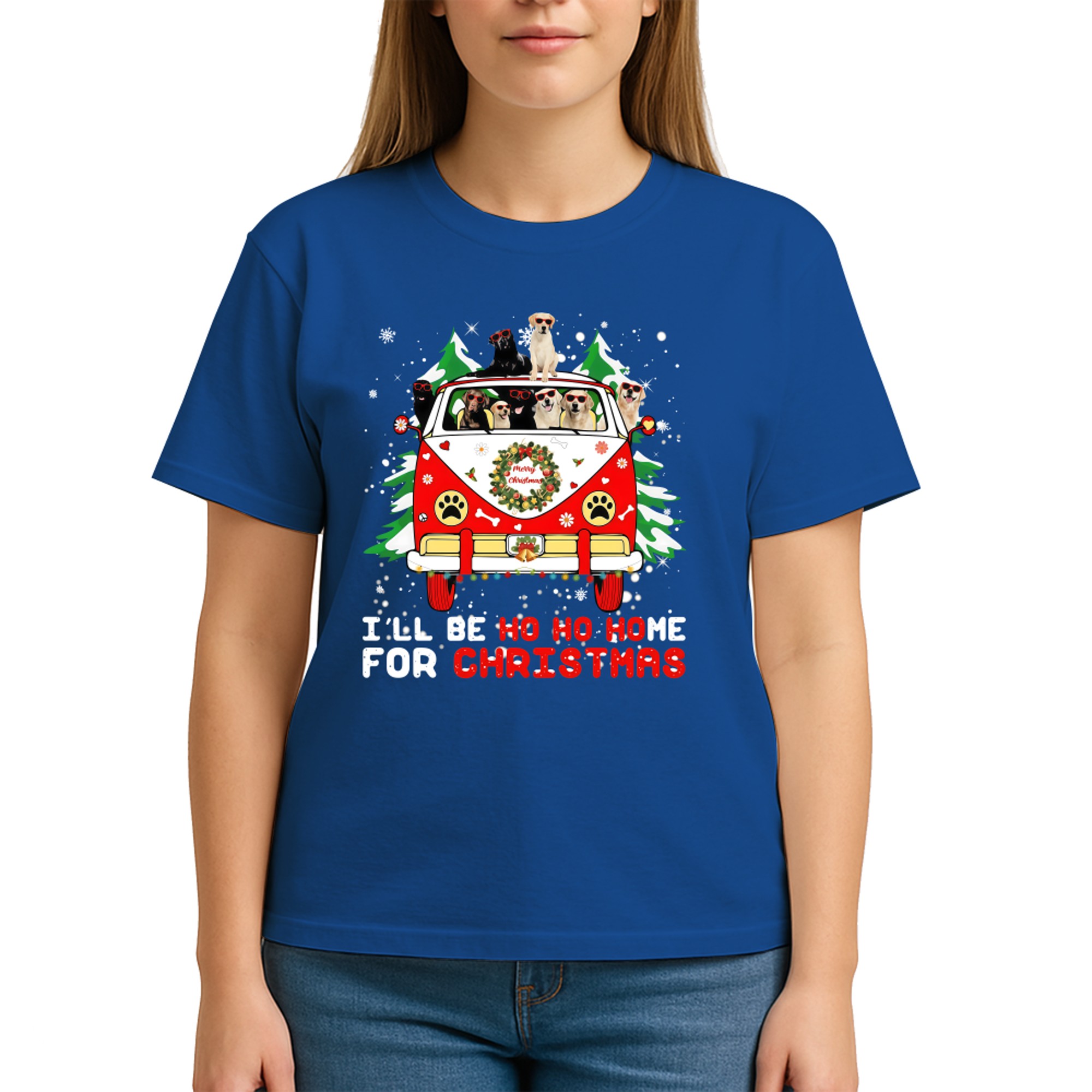 I_ll Be Ho Ho Home for Christmas Labradors