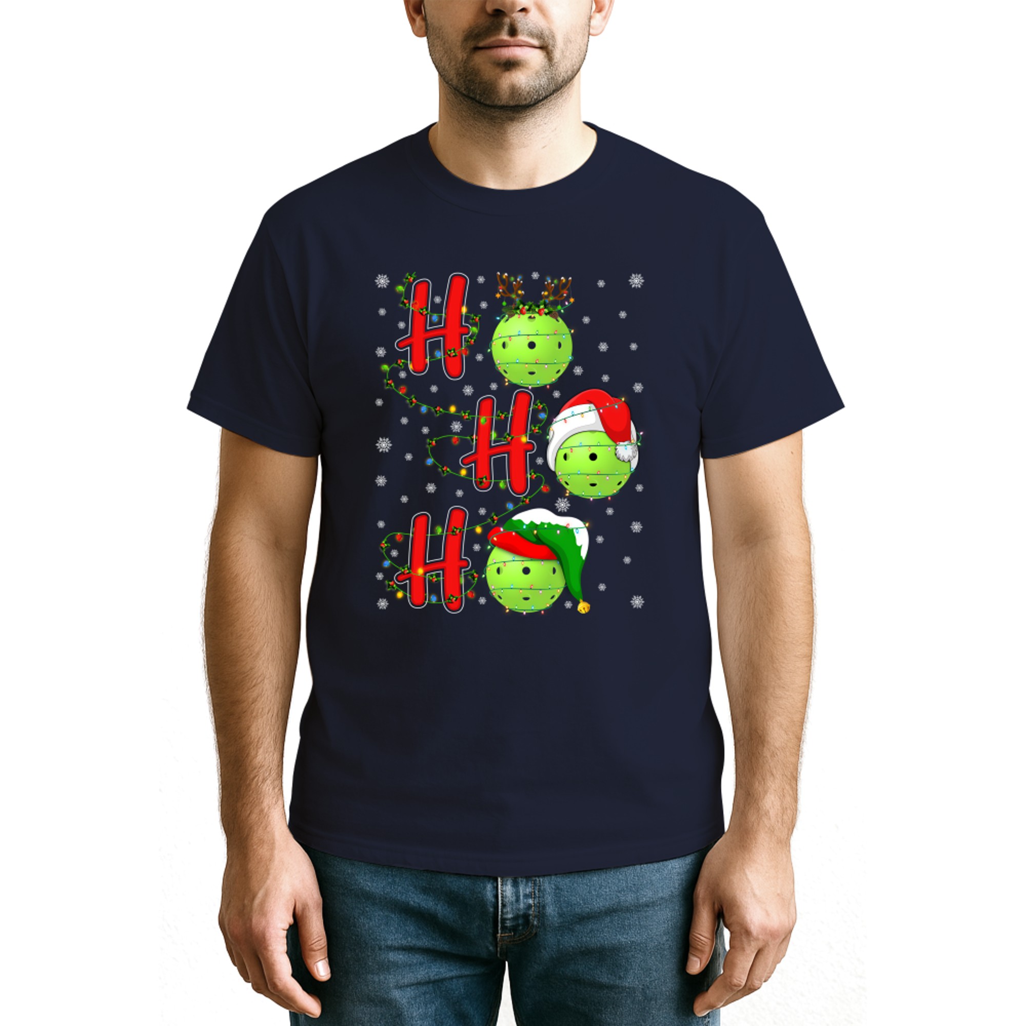 Matching Family Xmas Santa Ho Ho Ho Pickleball Christmas