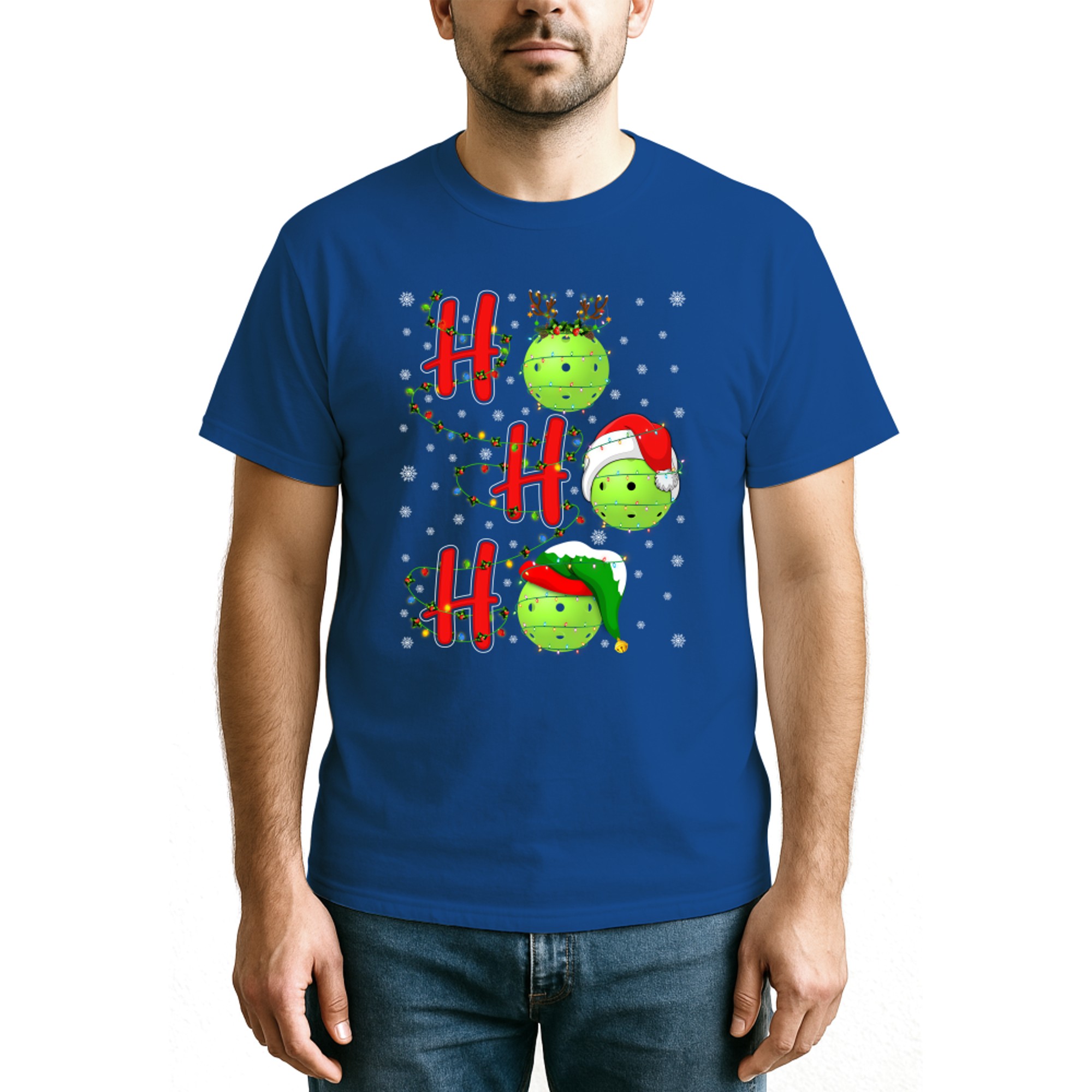 Matching Family Xmas Santa Ho Ho Ho Pickleball Christmas