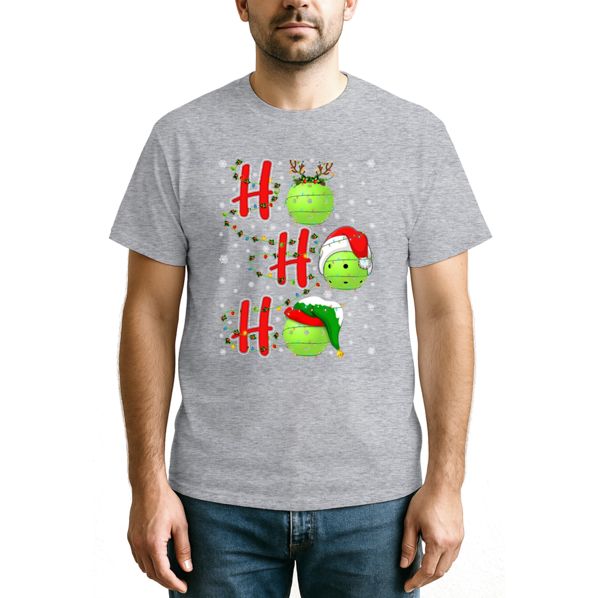 Matching Family Xmas Santa Ho Ho Ho Pickleball Christmas
