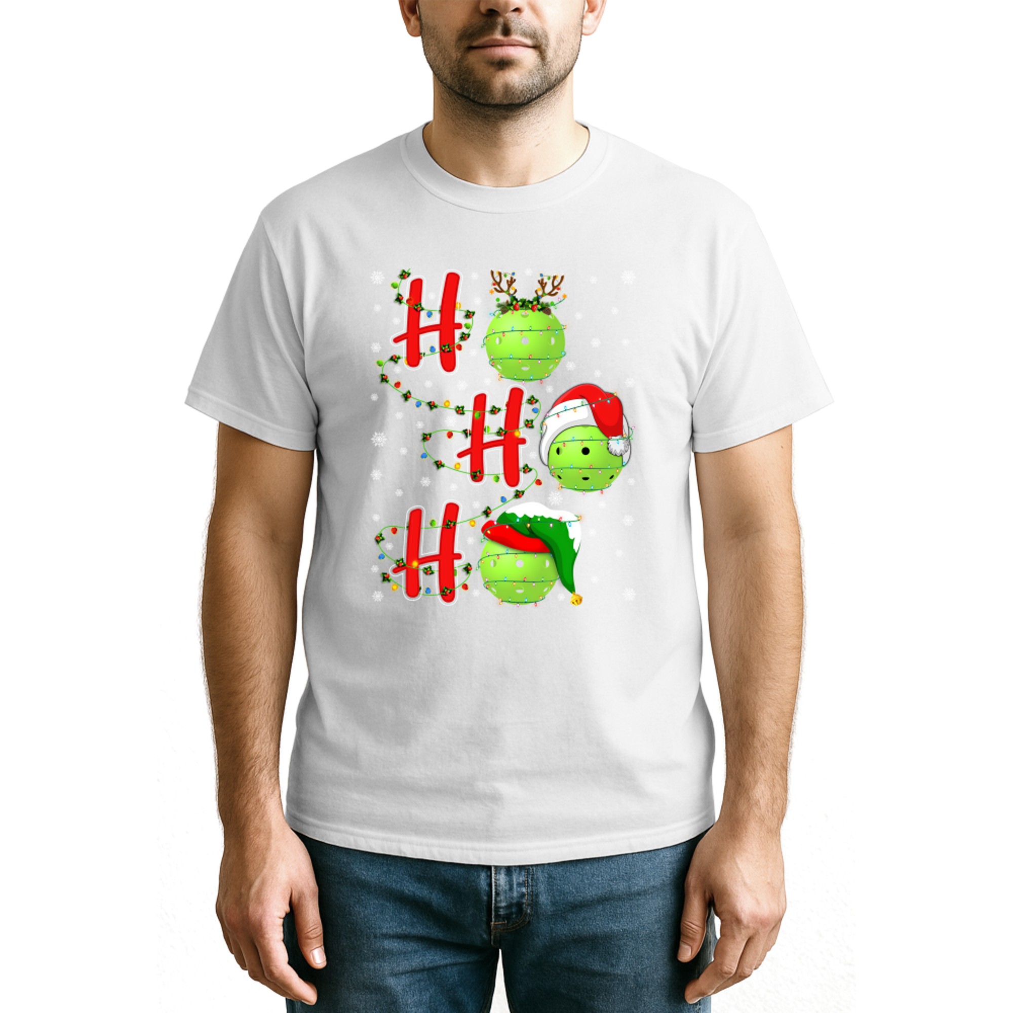 Matching Family Xmas Santa Ho Ho Ho Pickleball Christmas
