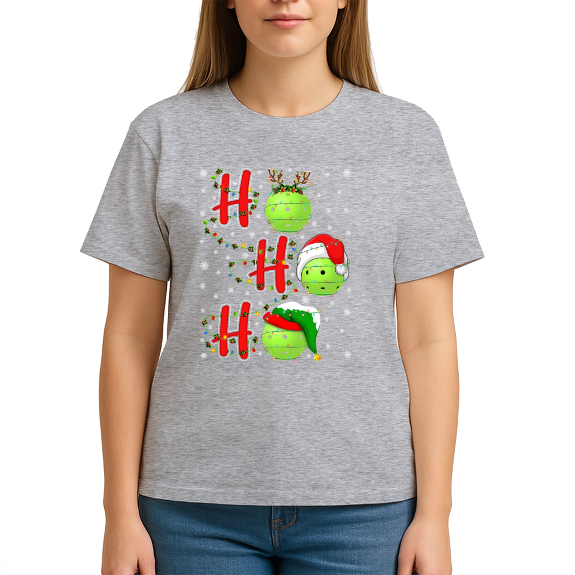 Matching Family Xmas Santa Ho Ho Ho Pickleball Christmas