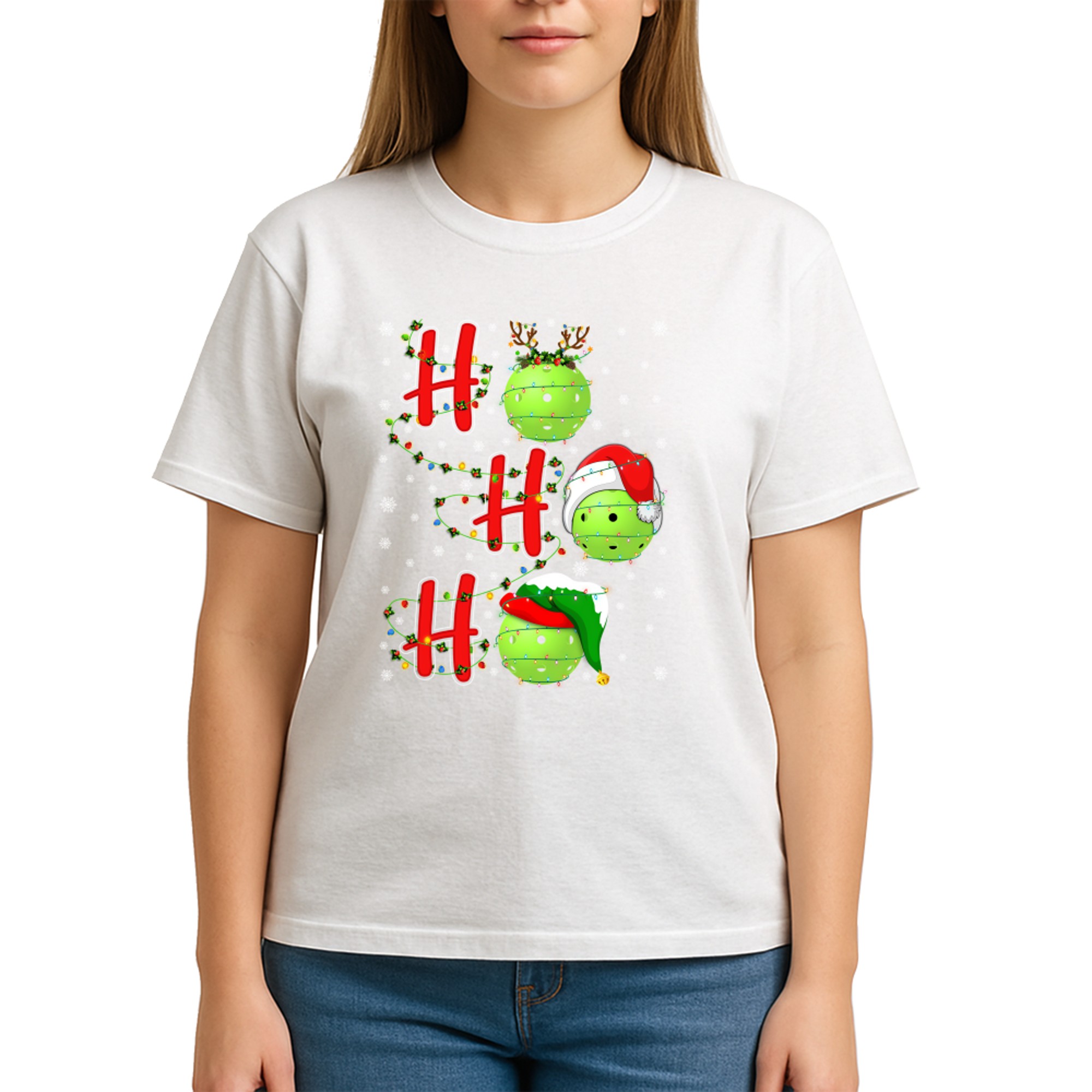 Matching Family Xmas Santa Ho Ho Ho Pickleball Christmas