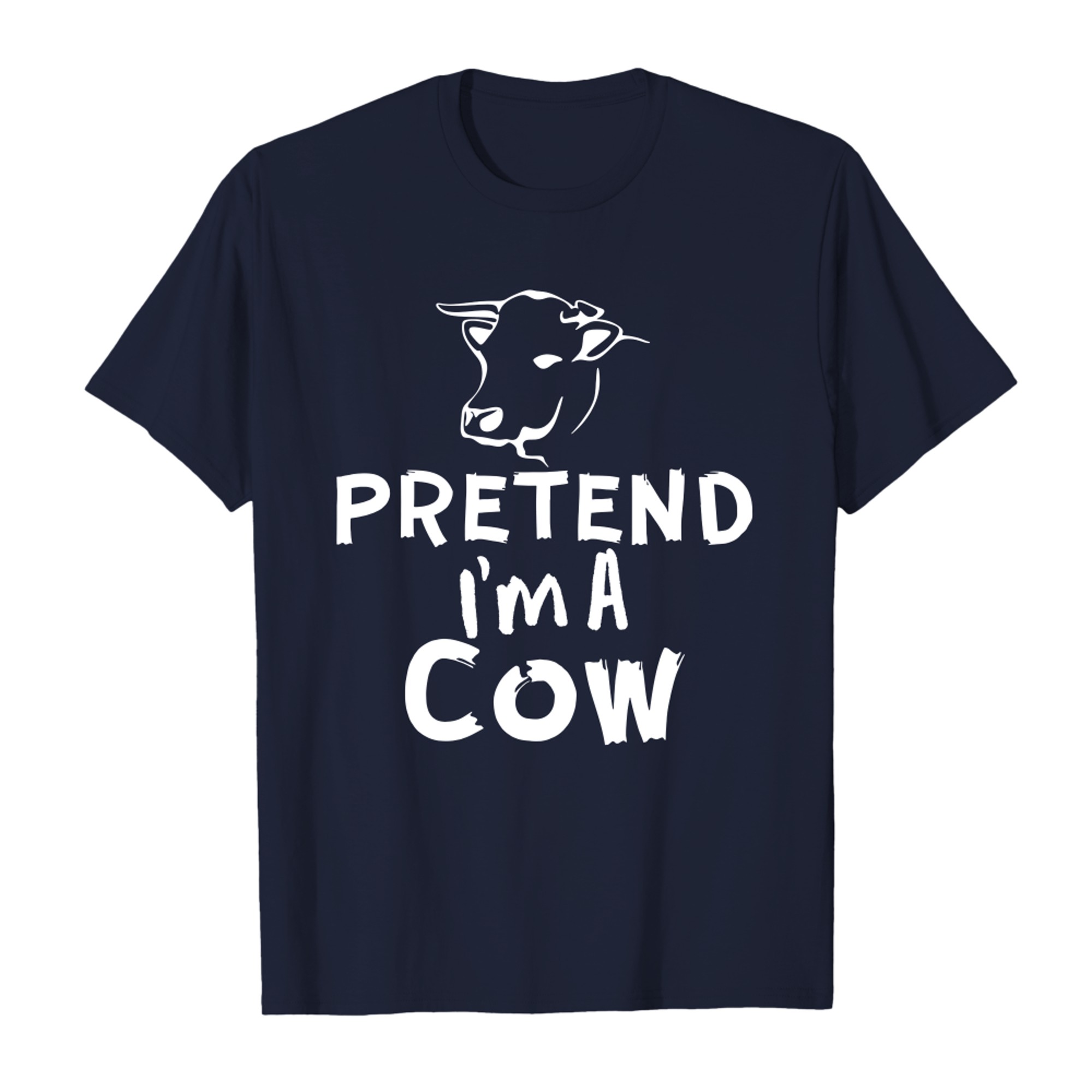 Pretend I_m A Cow - Funny Lazy Halloween Cow Costume
