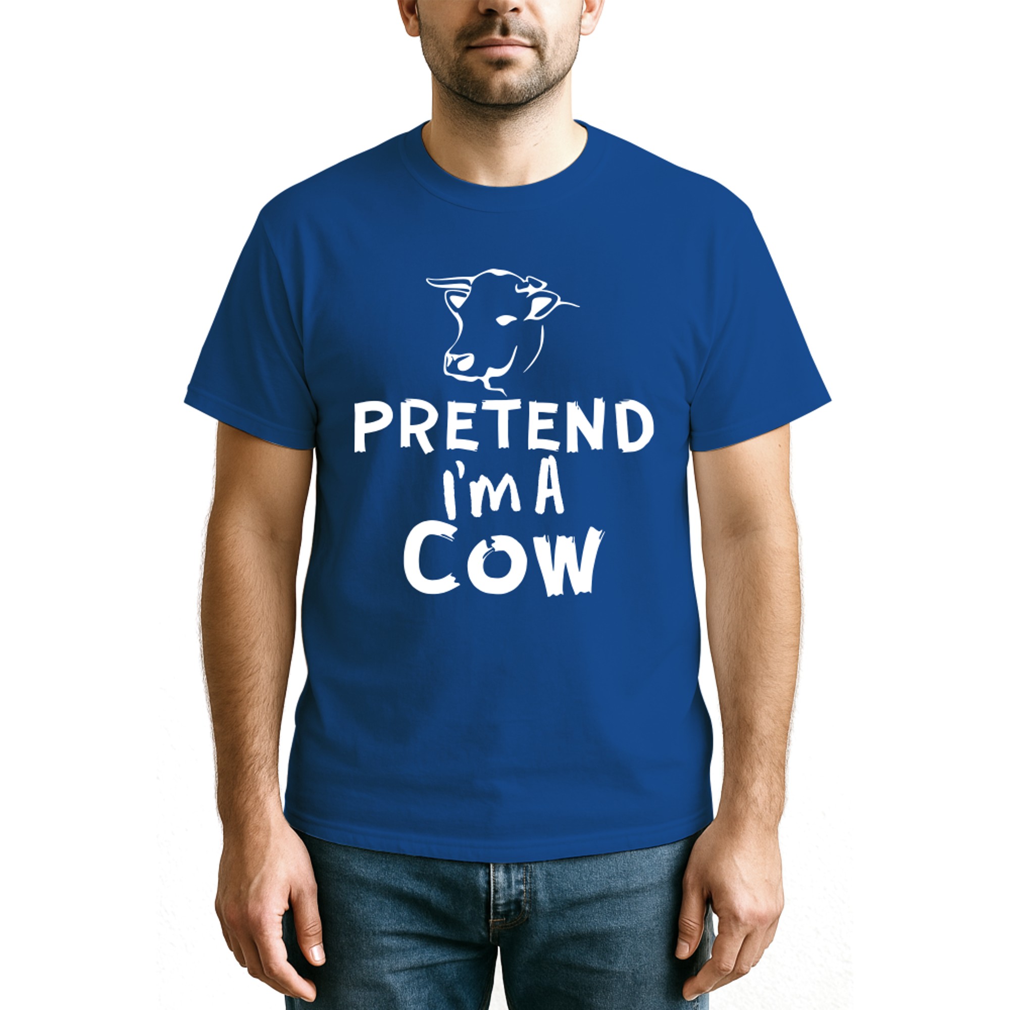 Pretend I_m A Cow - Funny Lazy Halloween Cow Costume