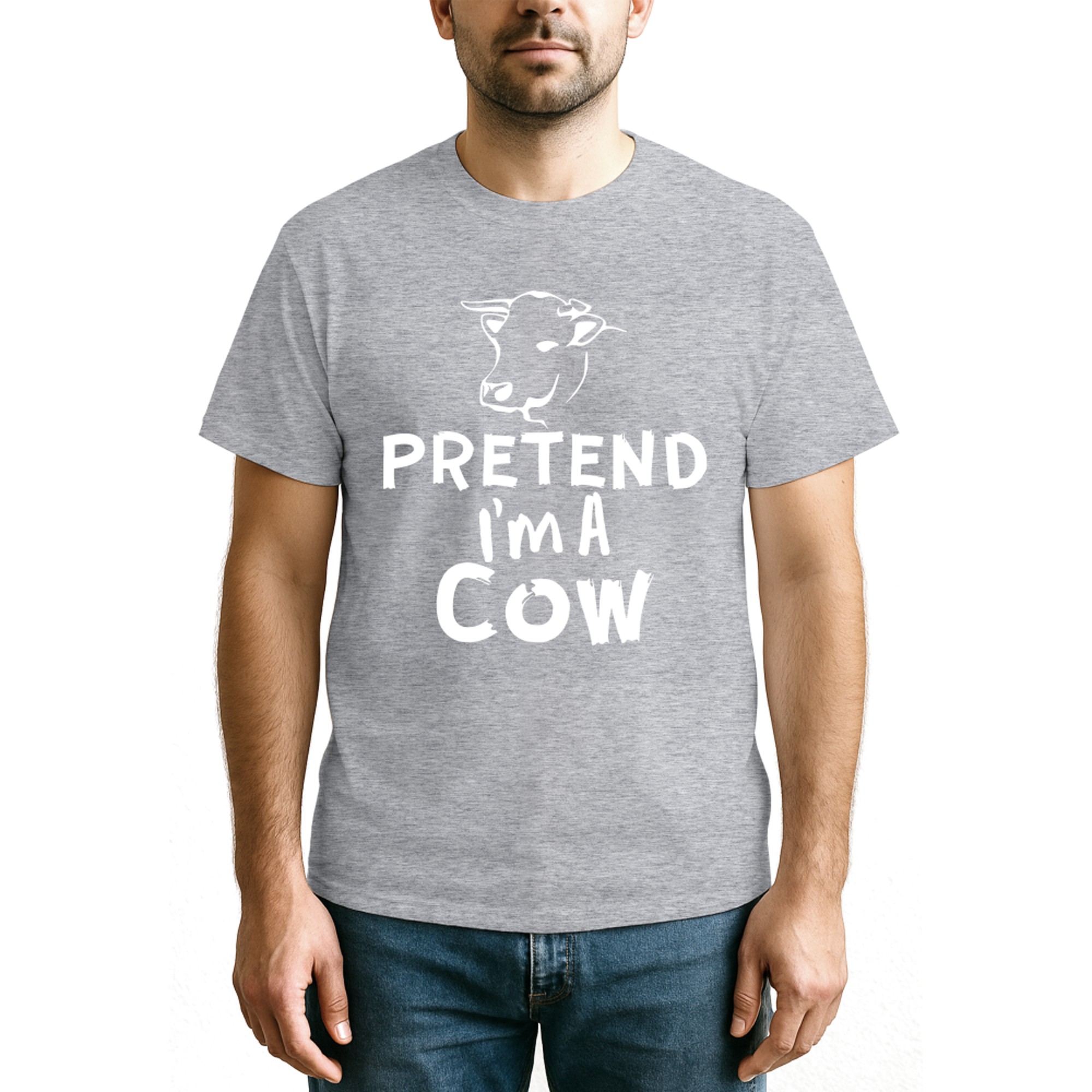 Pretend I_m A Cow - Funny Lazy Halloween Cow Costume