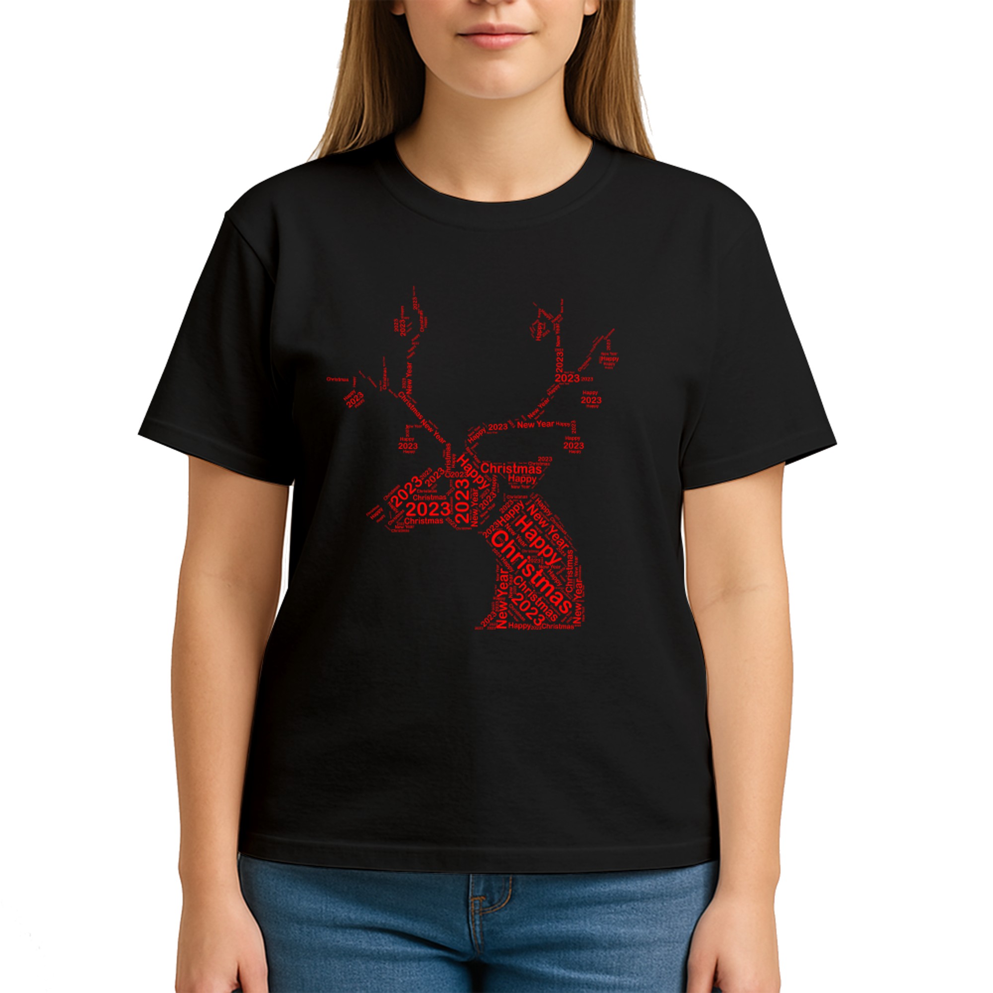 Red Christmas Deer Antlers Xmas