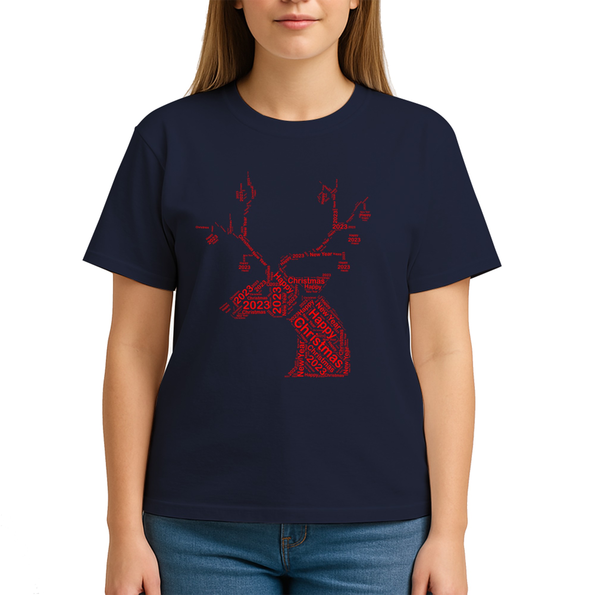 Red Christmas Deer Antlers Xmas