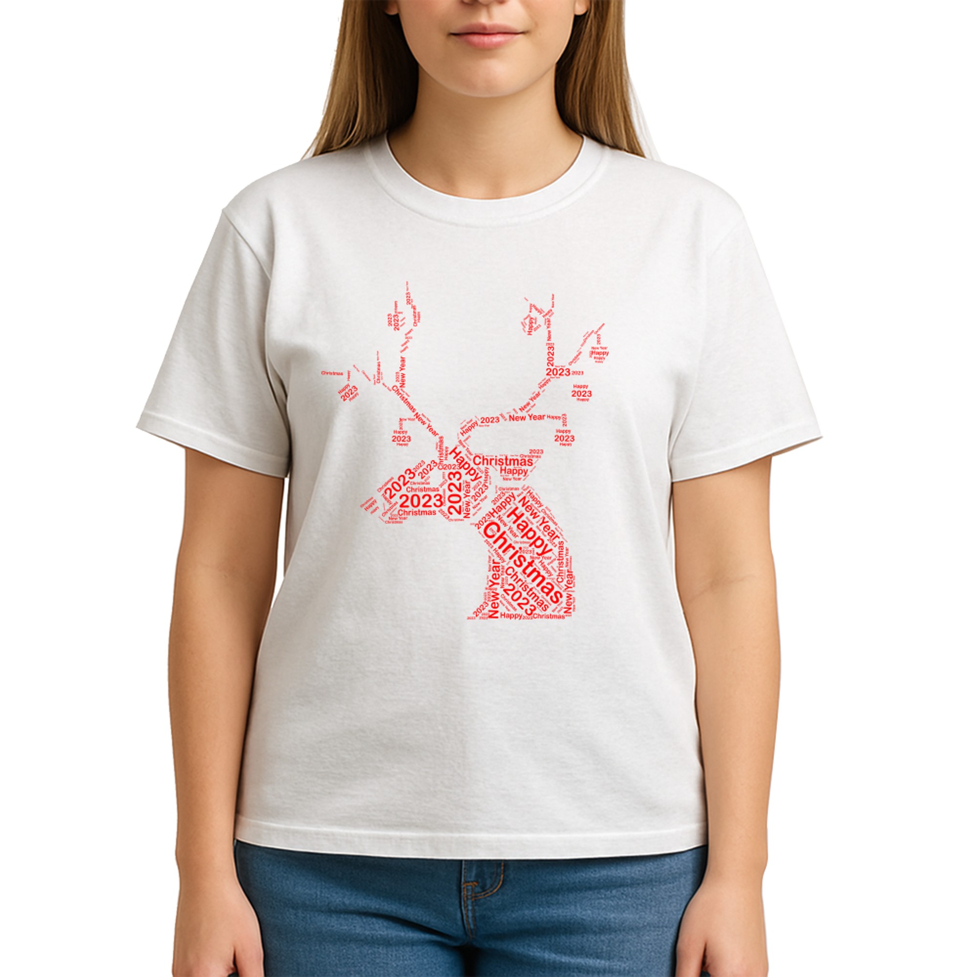 Red Christmas Deer Antlers Xmas