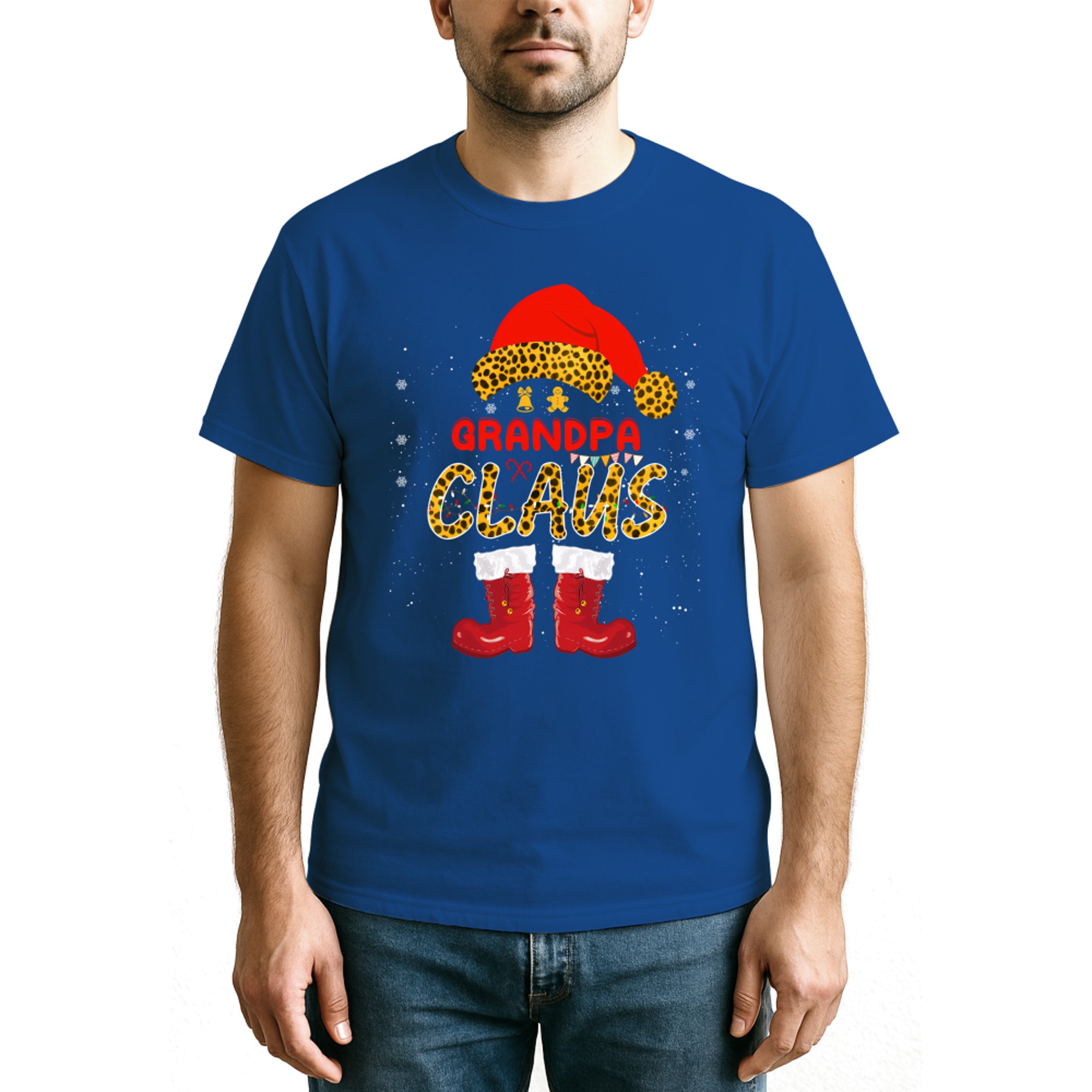 Santa and Elf Grandpa Claus Leopard Christmas