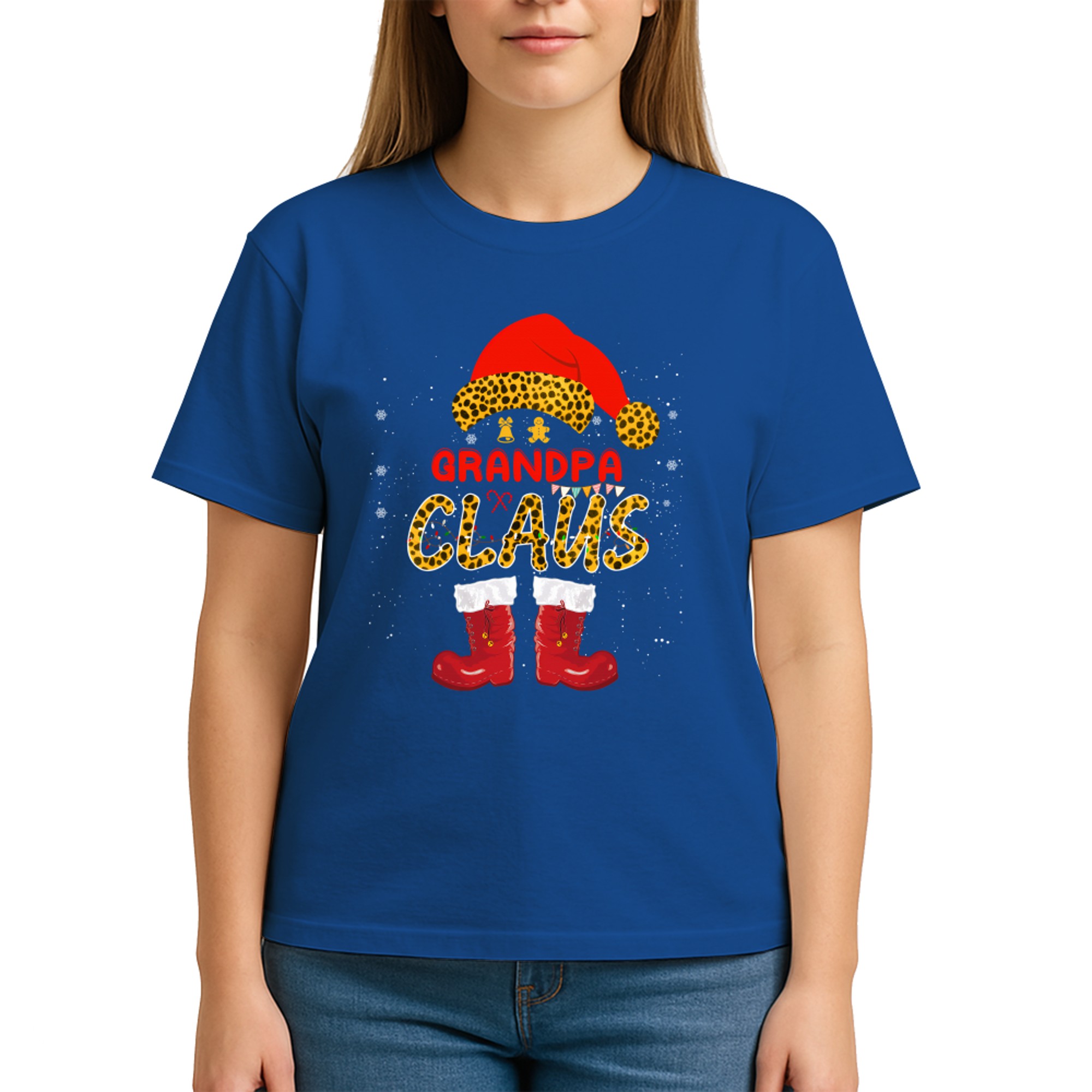 Santa and Elf Grandpa Claus Leopard Christmas