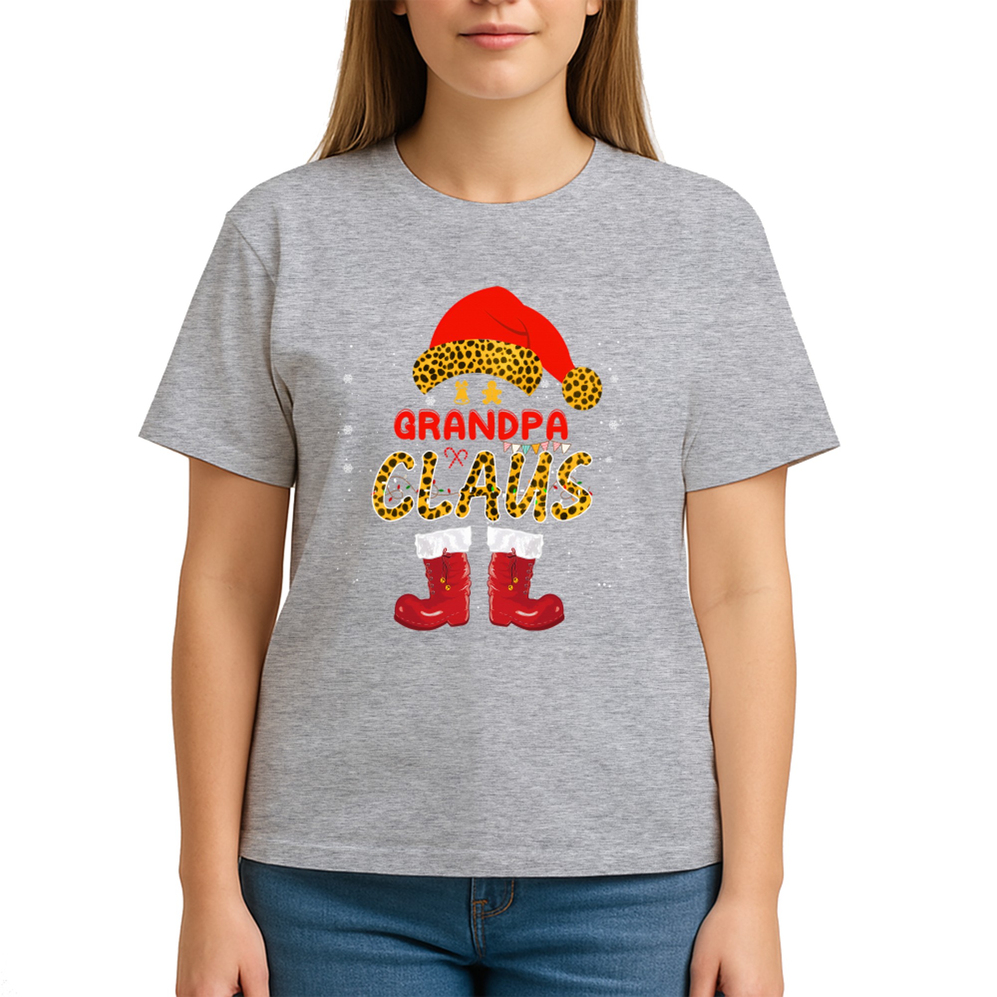 Santa and Elf Grandpa Claus Leopard Christmas