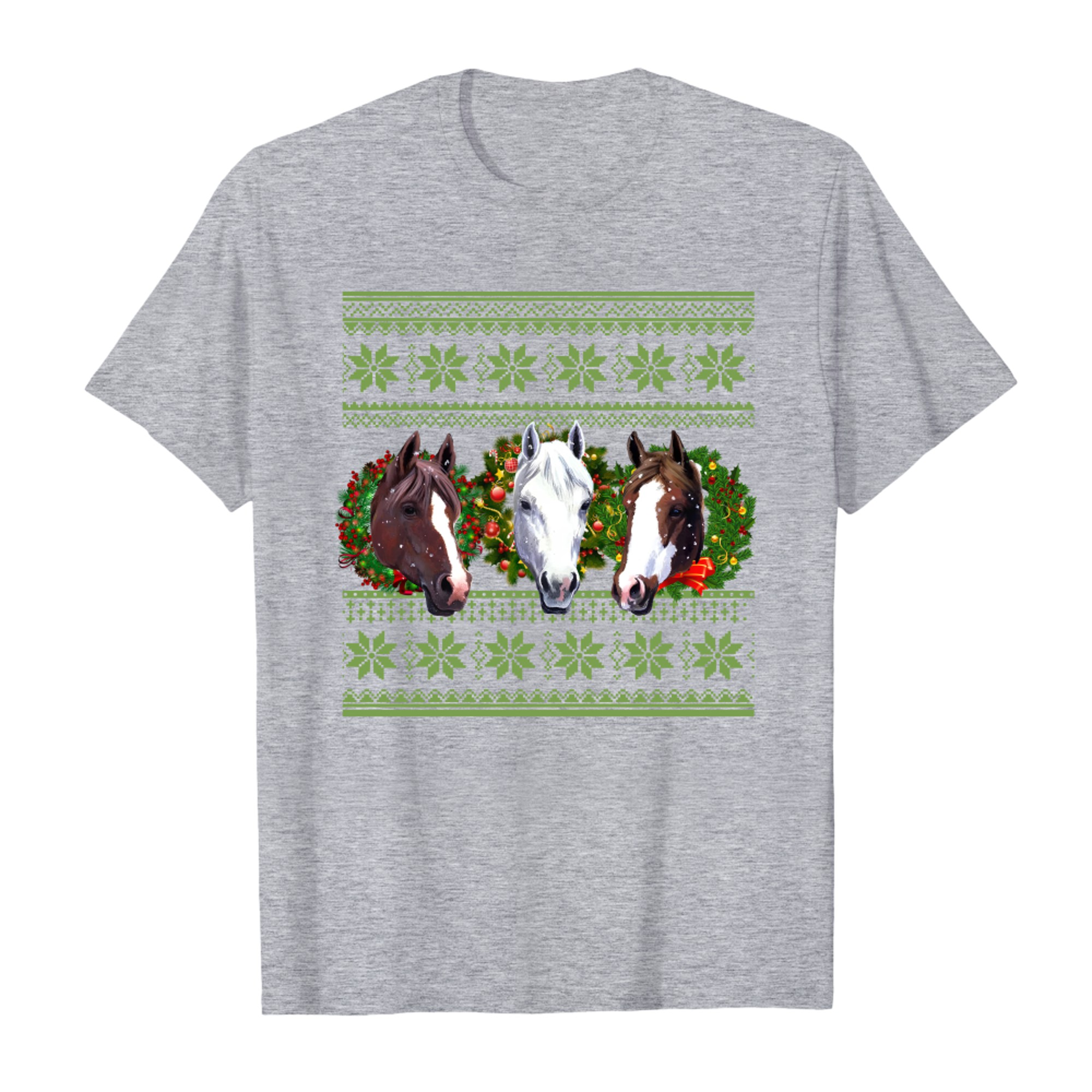 Santa Hat Christmas Horse Lover Animal