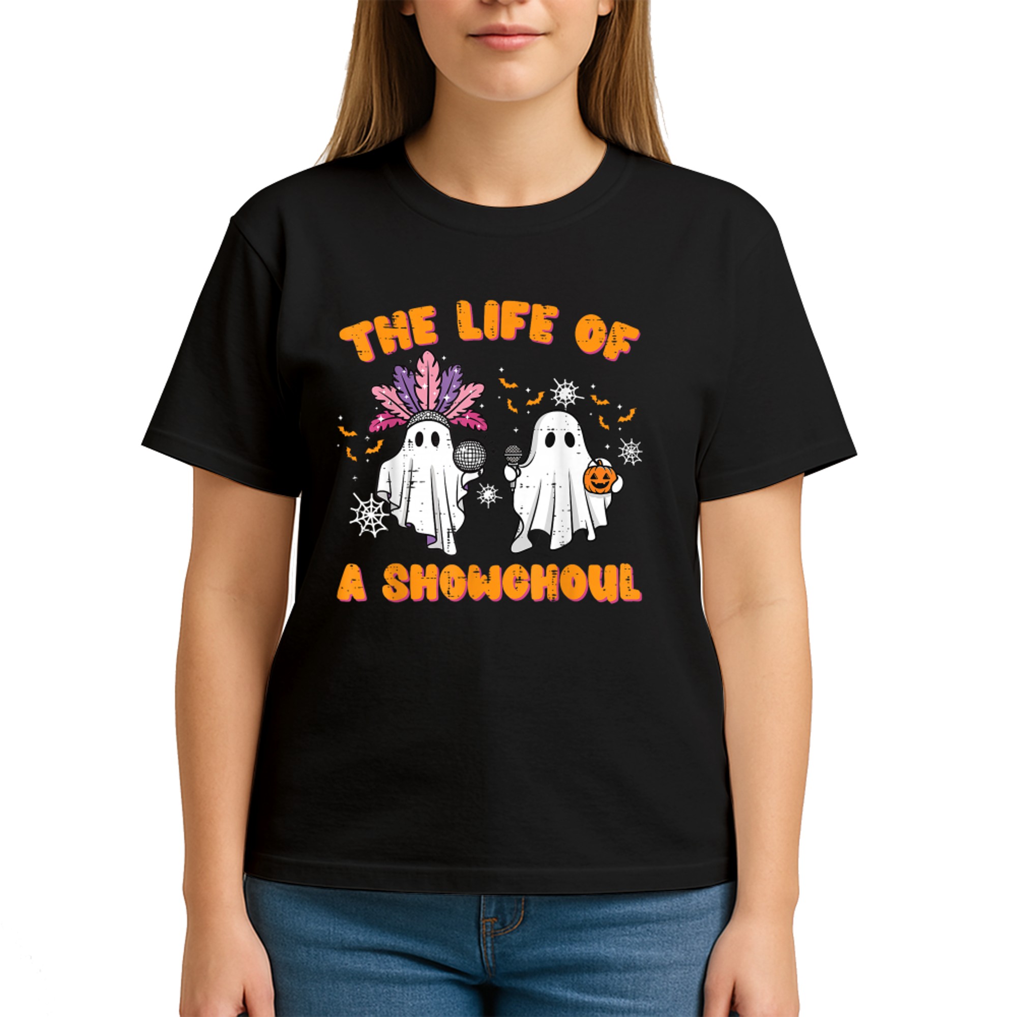 The Life of A Showghoul Ghosts Retro Halloween Women Girls