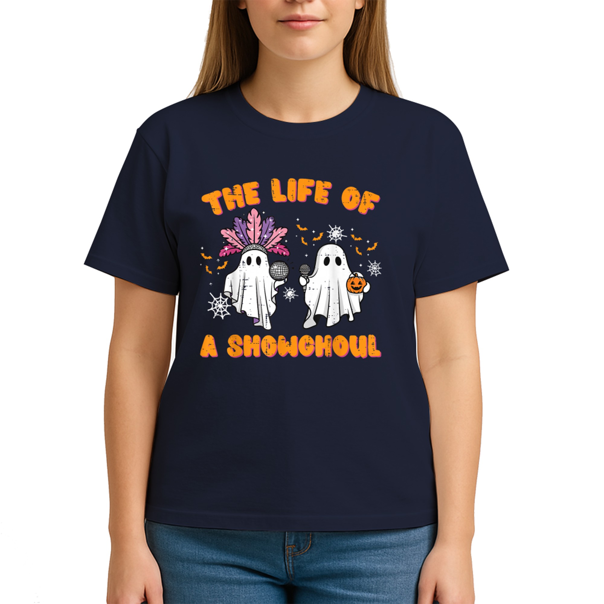 The Life of A Showghoul Ghosts Retro Halloween Women Girls