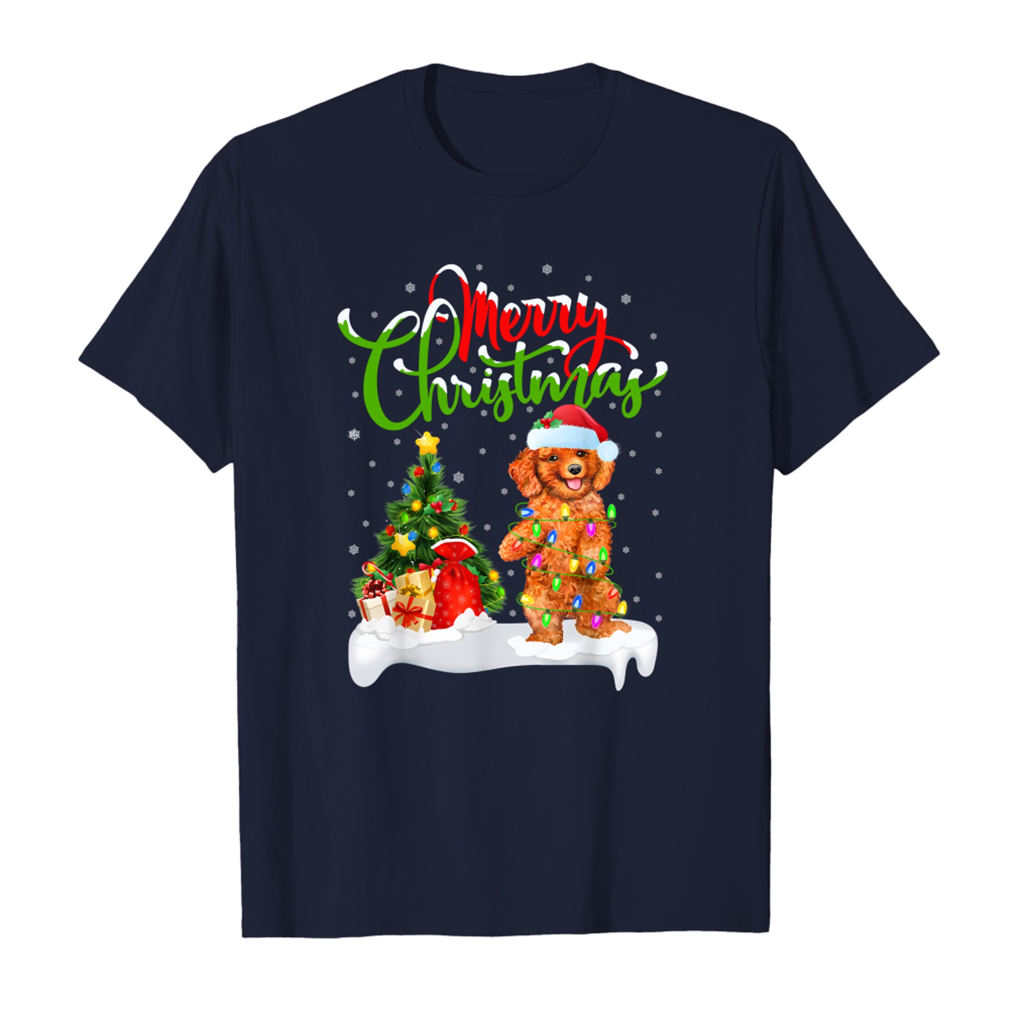 Toy Poodle Dog Lover Xmas Lighting Toy Poodle Christmas